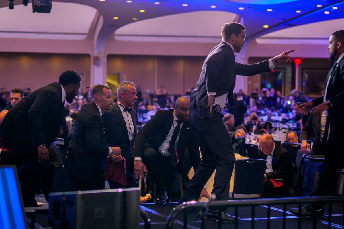 What the White House Correspondents’ Dinner looked like after shots rang out