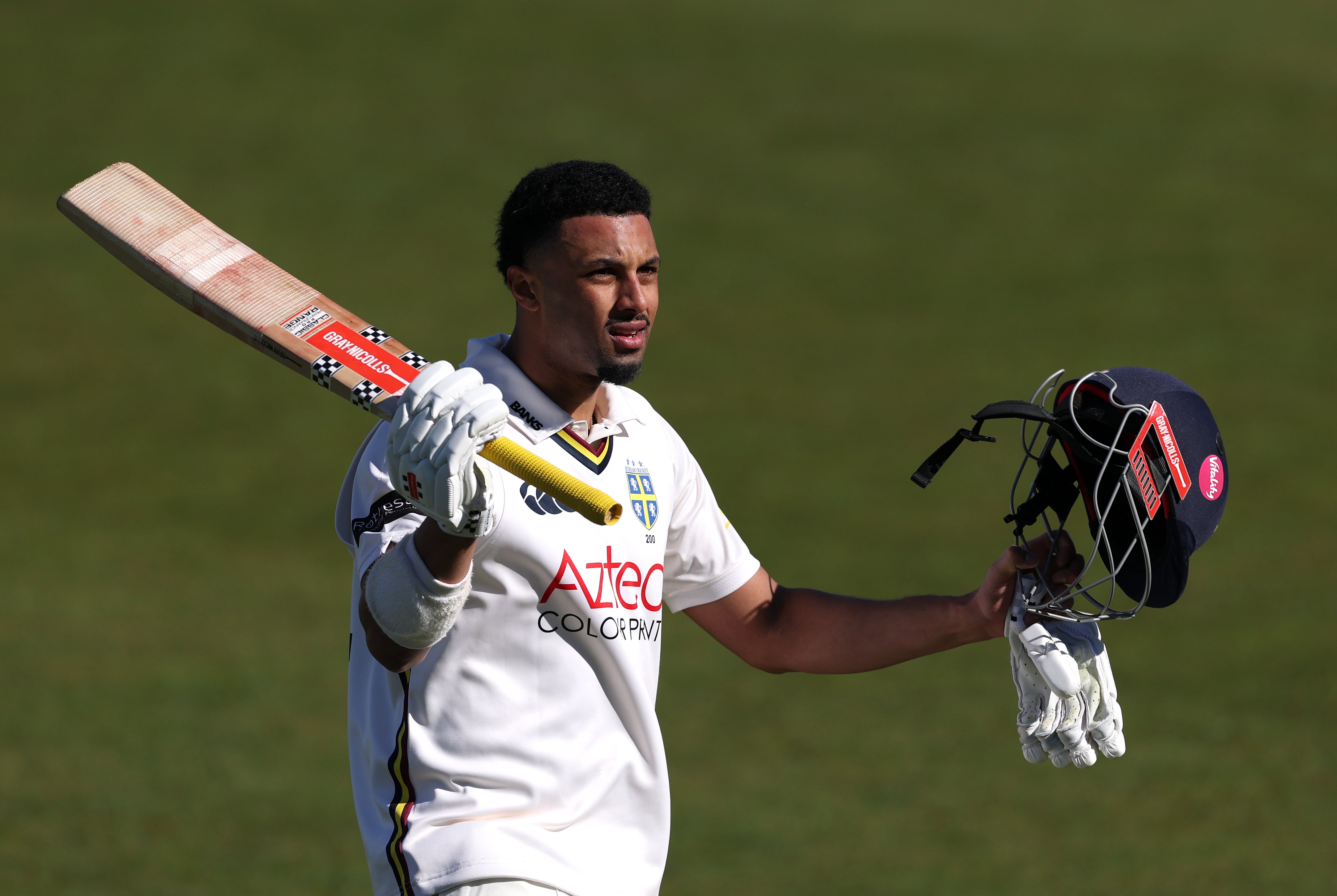 Emilio Gay pressed his case with another hundred for Durham