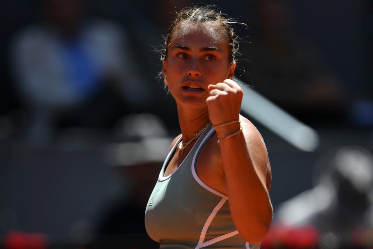 Aryna Sabalenka fights back from set and break down to overcome Naomi Osaka in Madrid