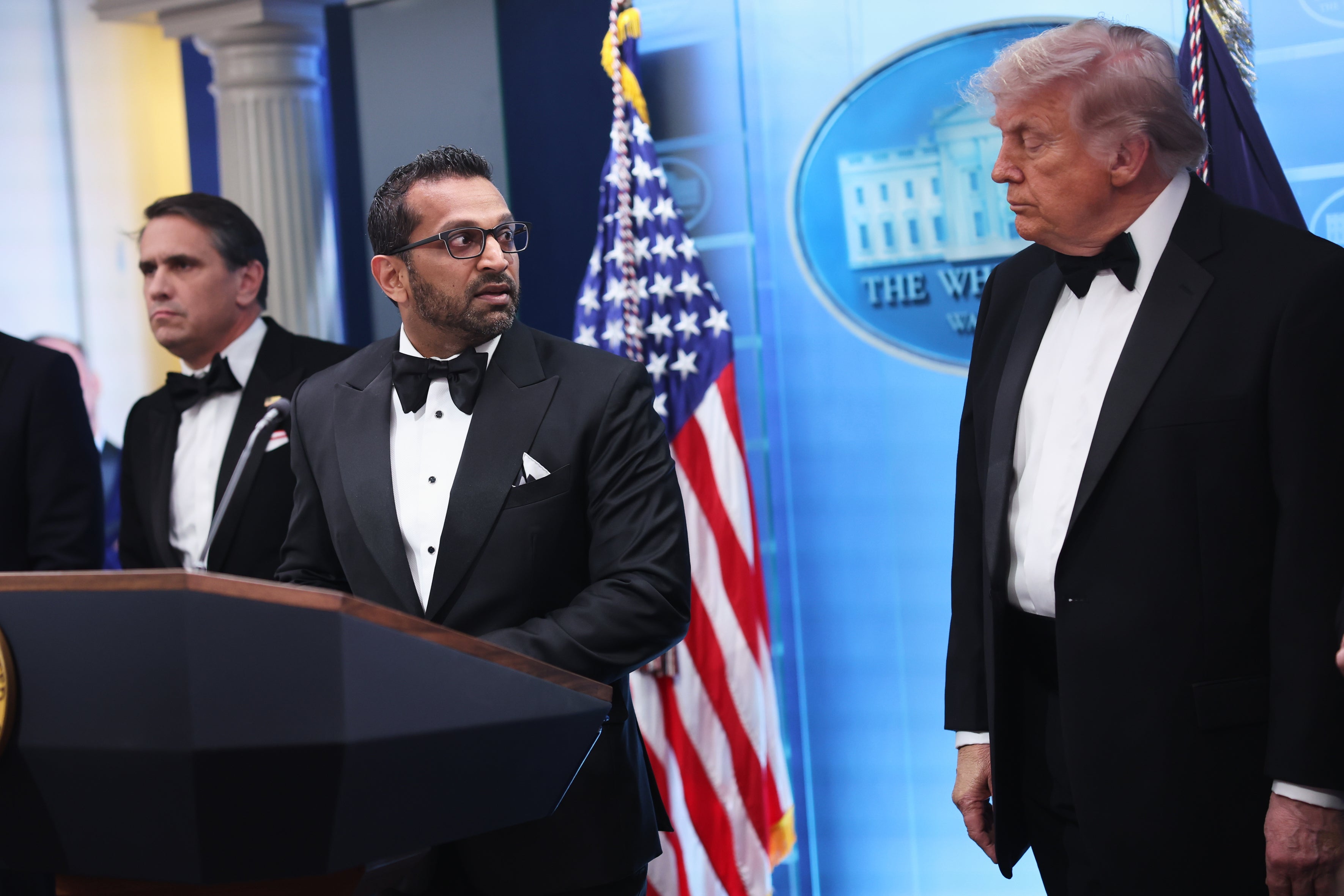 Jones also laid into Patel over the repeated assassination attempts on Trump, with Saturday’s incident being the third in less than two years