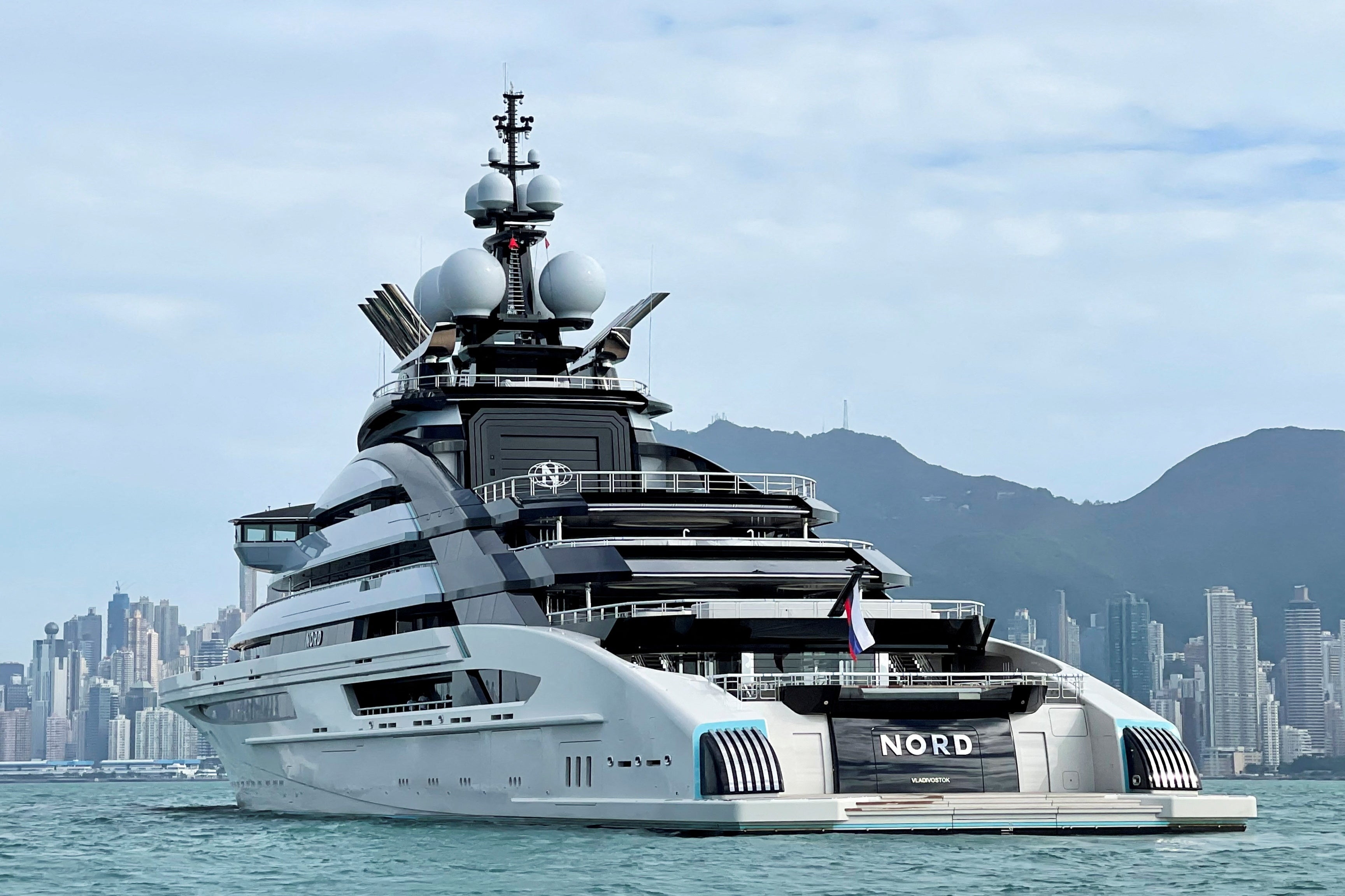 The 465-foot superyacht "Nord" was reportedly on an approved route, complying with international maritime law