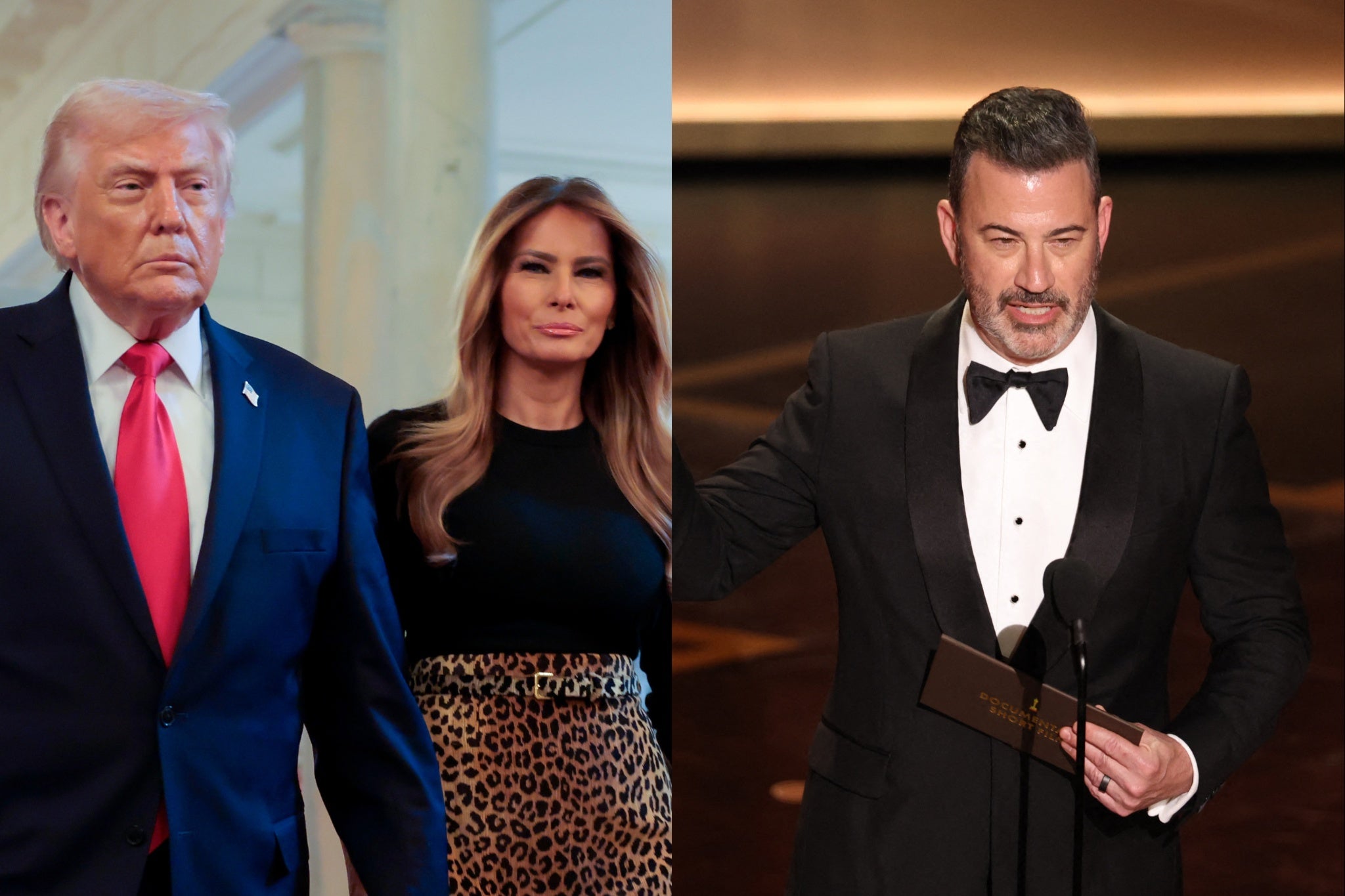 Donald Trump repetiu o apelo de Melania Trump para que a ABC 'tome uma posição' contra Jimmy Kimmel por causa de sua piada de 'viúva'