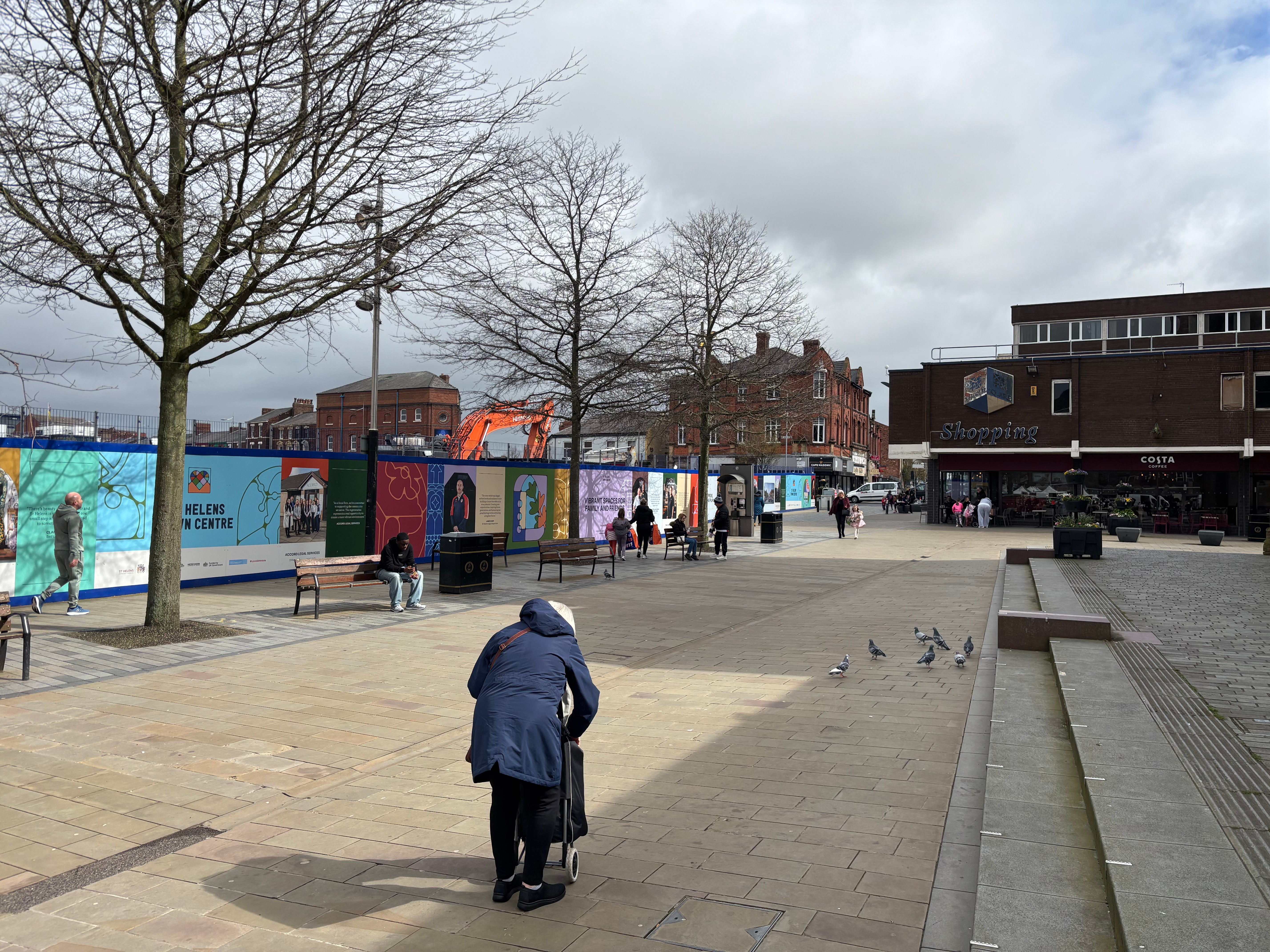 Regeneration work is ongoing in St Helens town centre