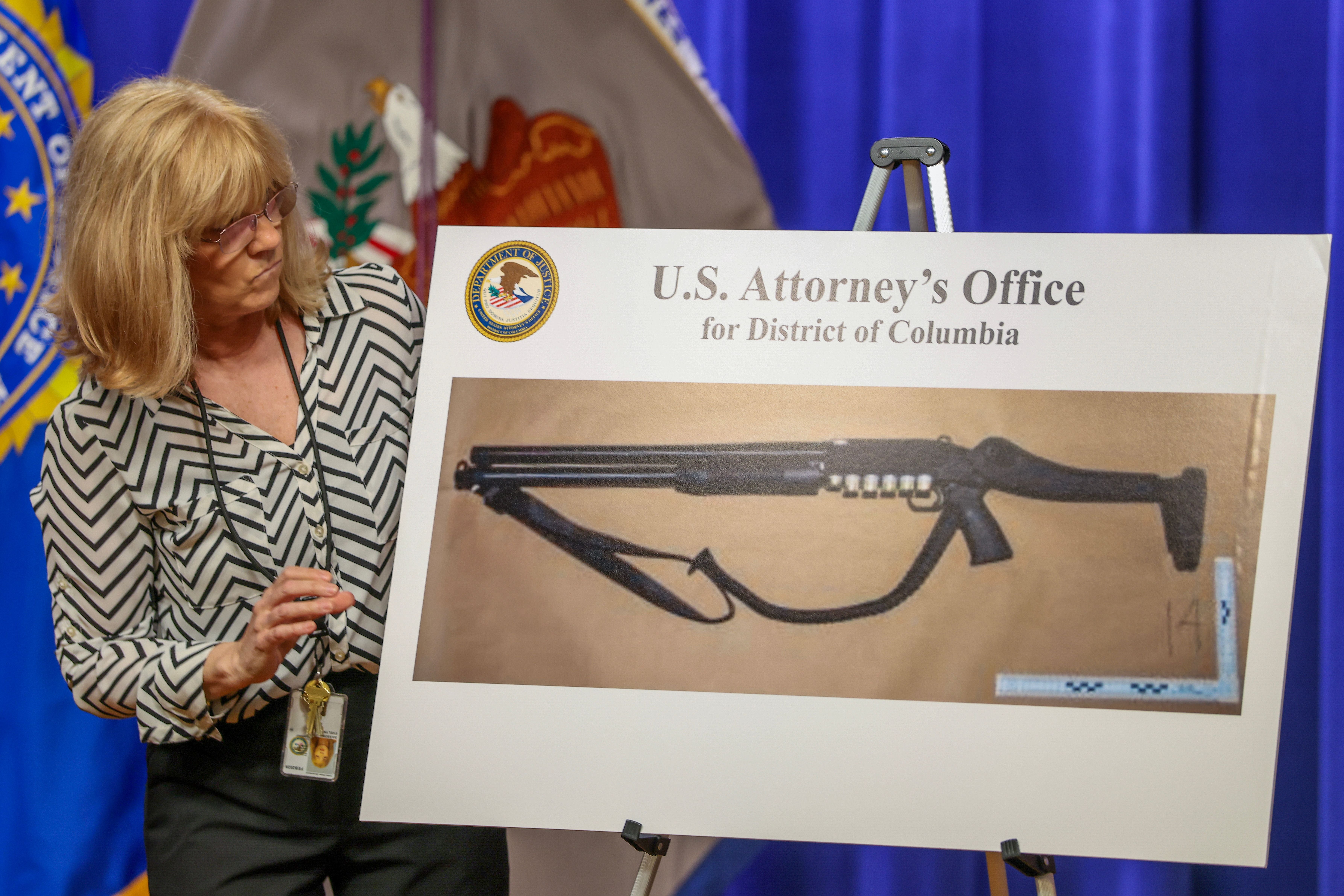 Allen carried with him a 12-gauge pump action shotgun he bought last year and a .38 caliber semi-automatic pistol he purchased in 2023, authorities said