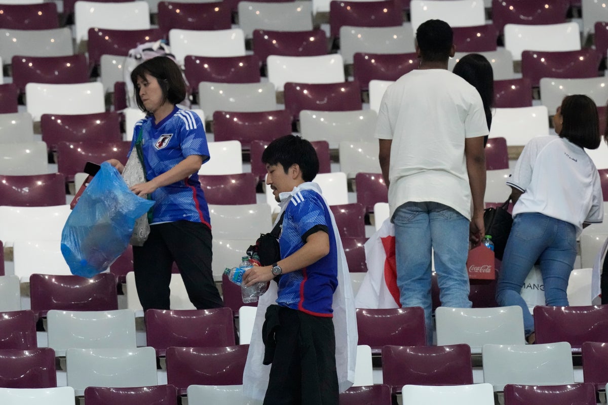 A bird leaves nothing behind: The lesson behind Japan’s World Cup stadium cleanups