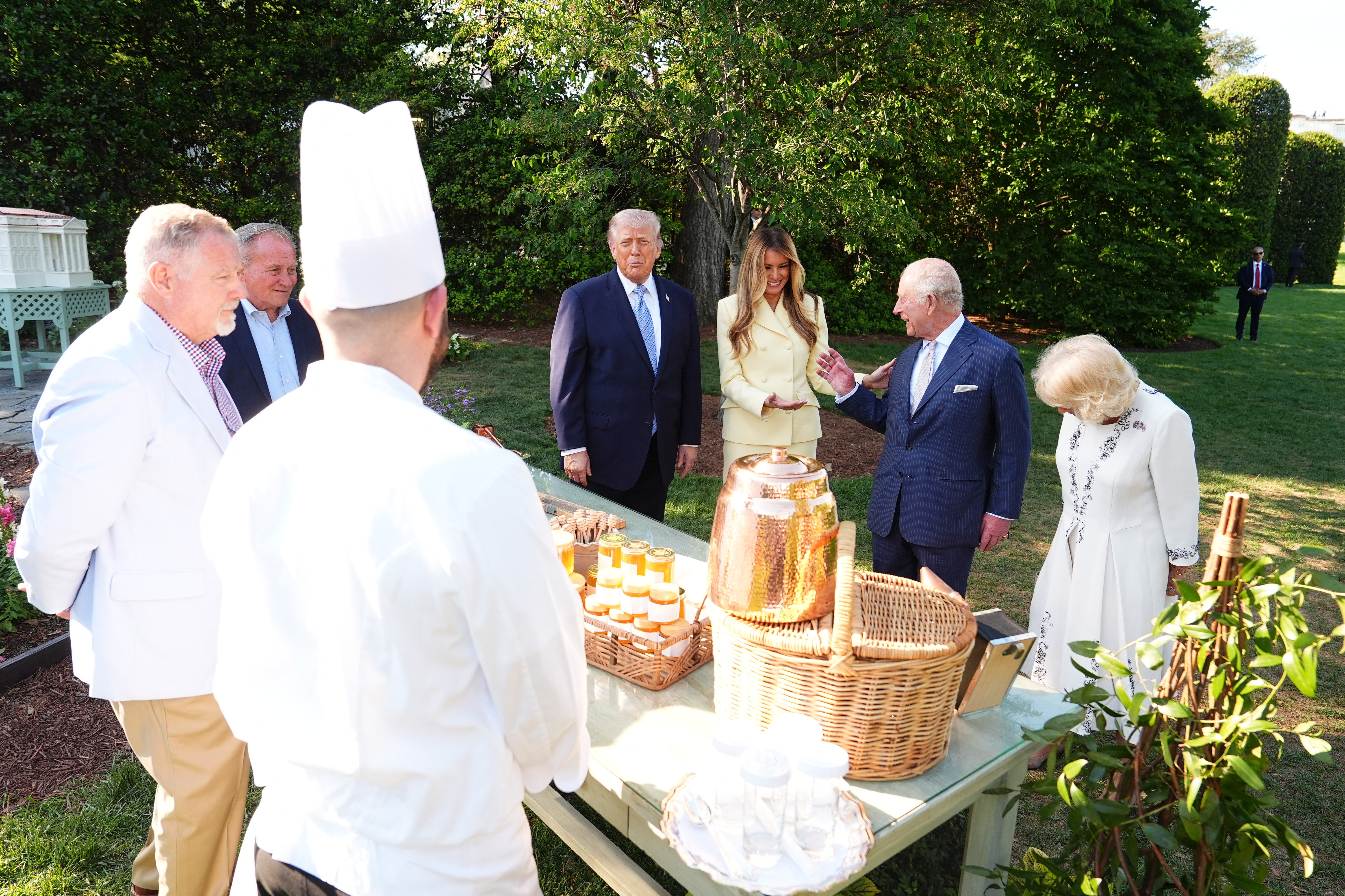 Melania asked whether the King and Queen could be given extra honey since they were 'lovers' of honey