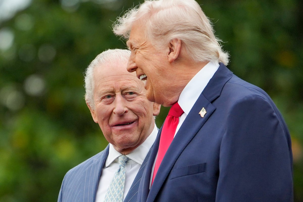 Trump pokes fun at his marriage to Melania in King Charles welcome speech