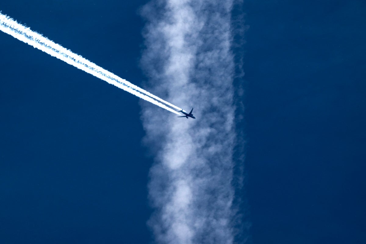 What are contrails? The white streaks often seen behind aircraft