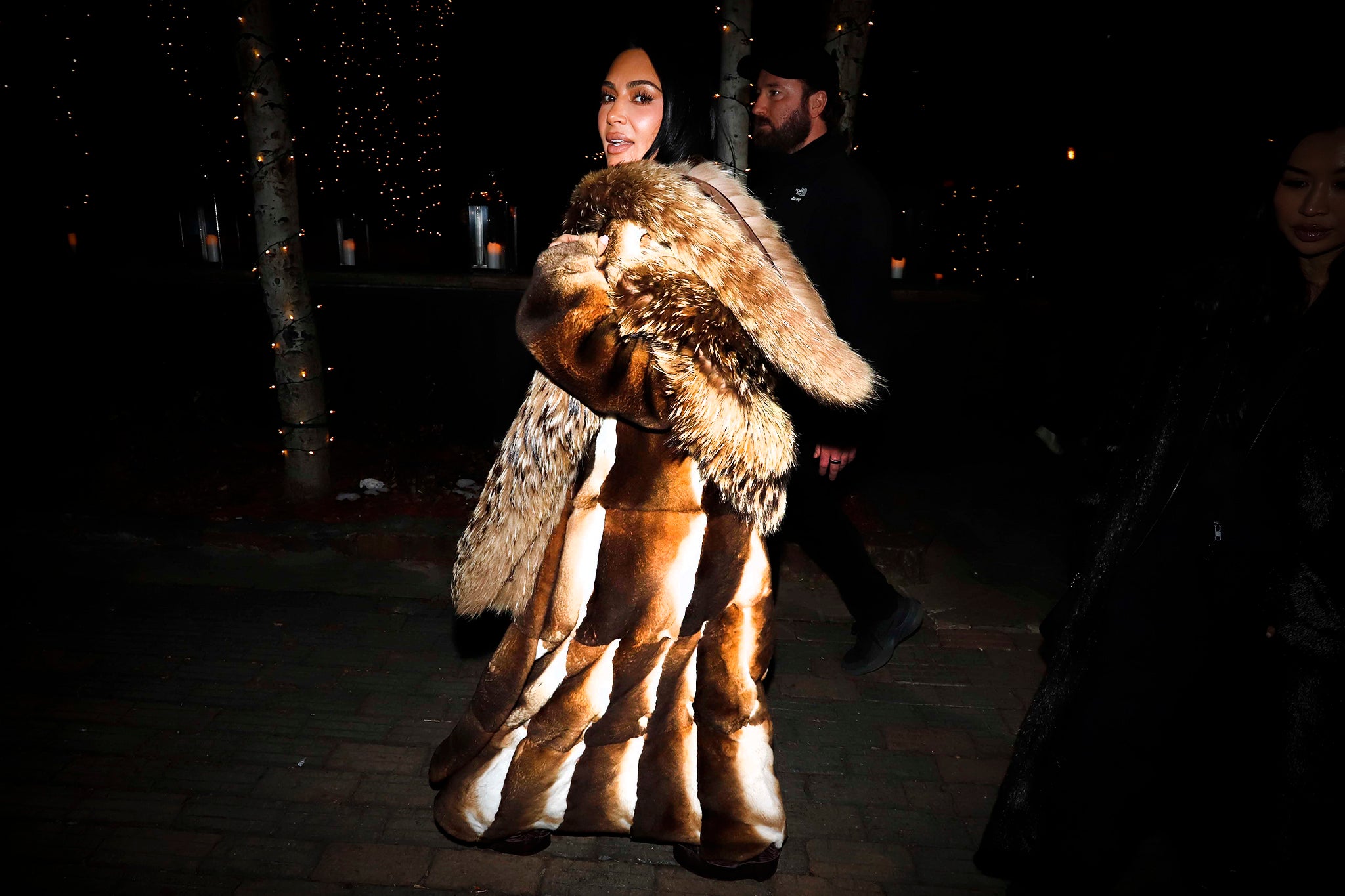 Kim Kardashian pictured this past January in the ski resort of Aspen, a celeb-haven, approximately 160 miles from Routt County, Colorado. Residents of Steamboat worry that the super-rich could drive up the price of homes in the area even further, and push out locals (Getty)