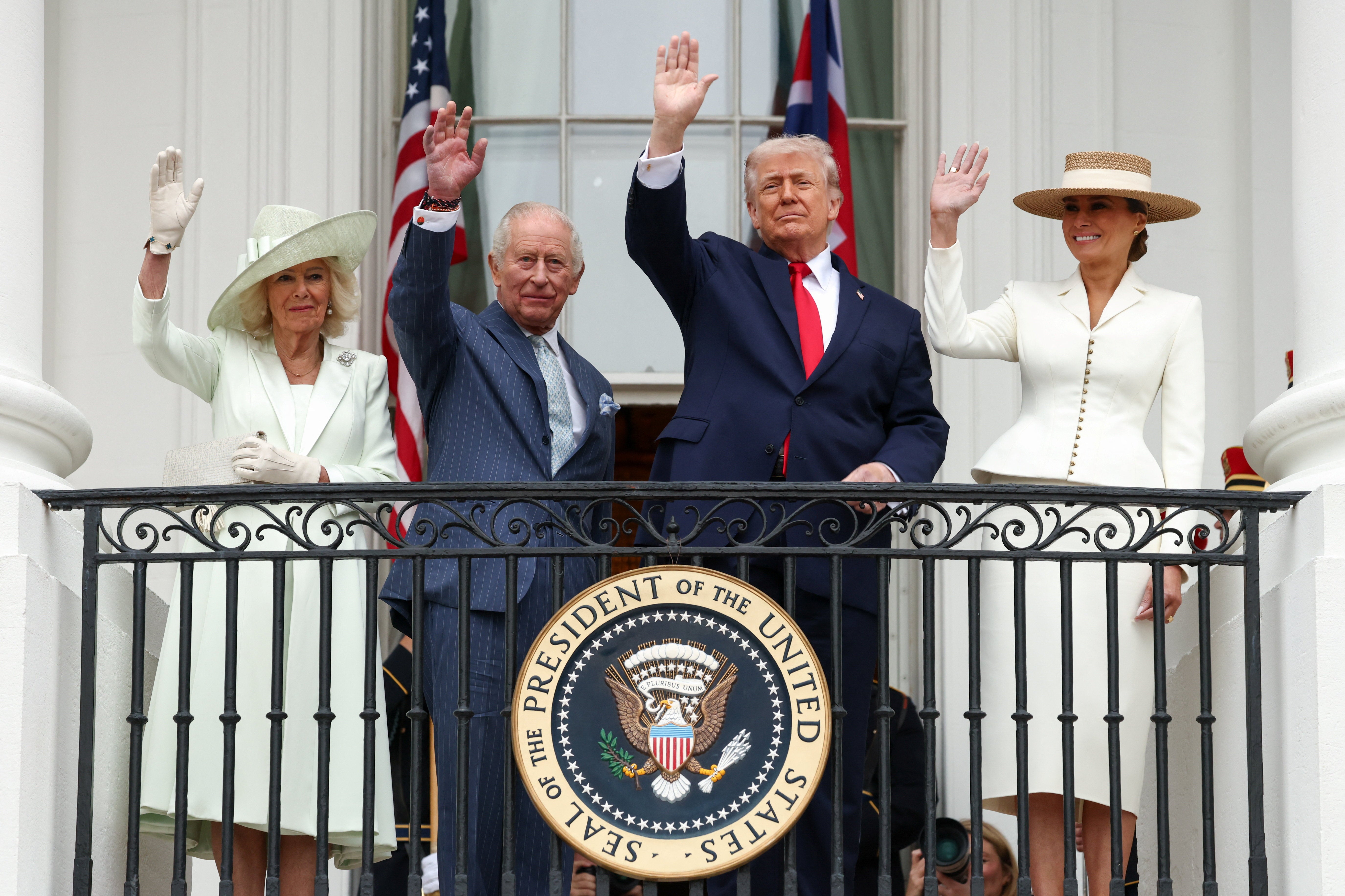 Trump was glowing in his praise of the US-UK relationship during a speech at the White House