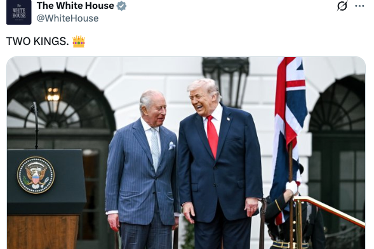King Charles lauded checks and balances. At the same time, the White House posted a photo calling Trump a King – UK Times King Charles lauded checks and balances. At the same time, the White House posted a photo calling Trump a King – UK Times