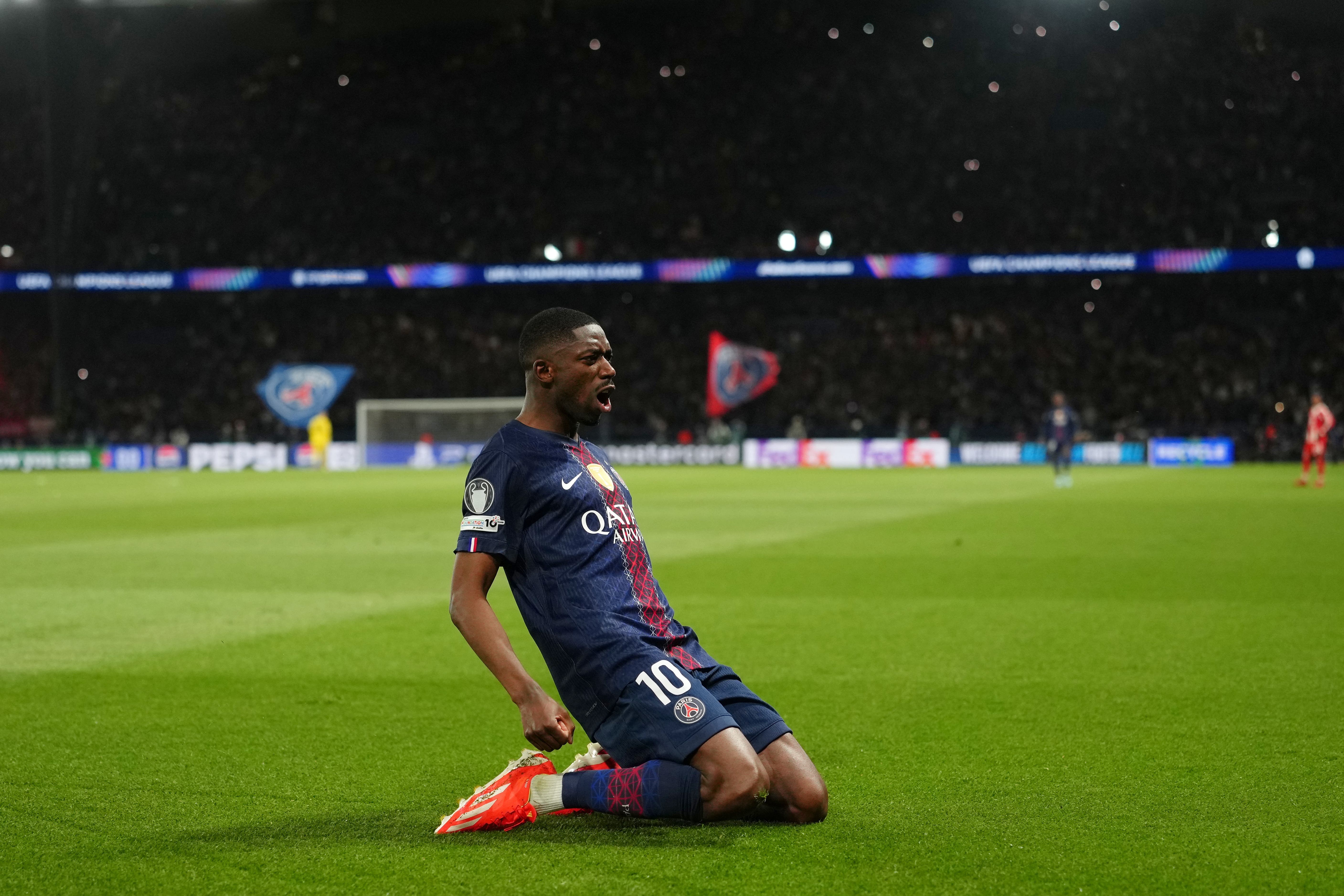Ousmane Dembele starred for PSG (Aurelien Morissard/AP)