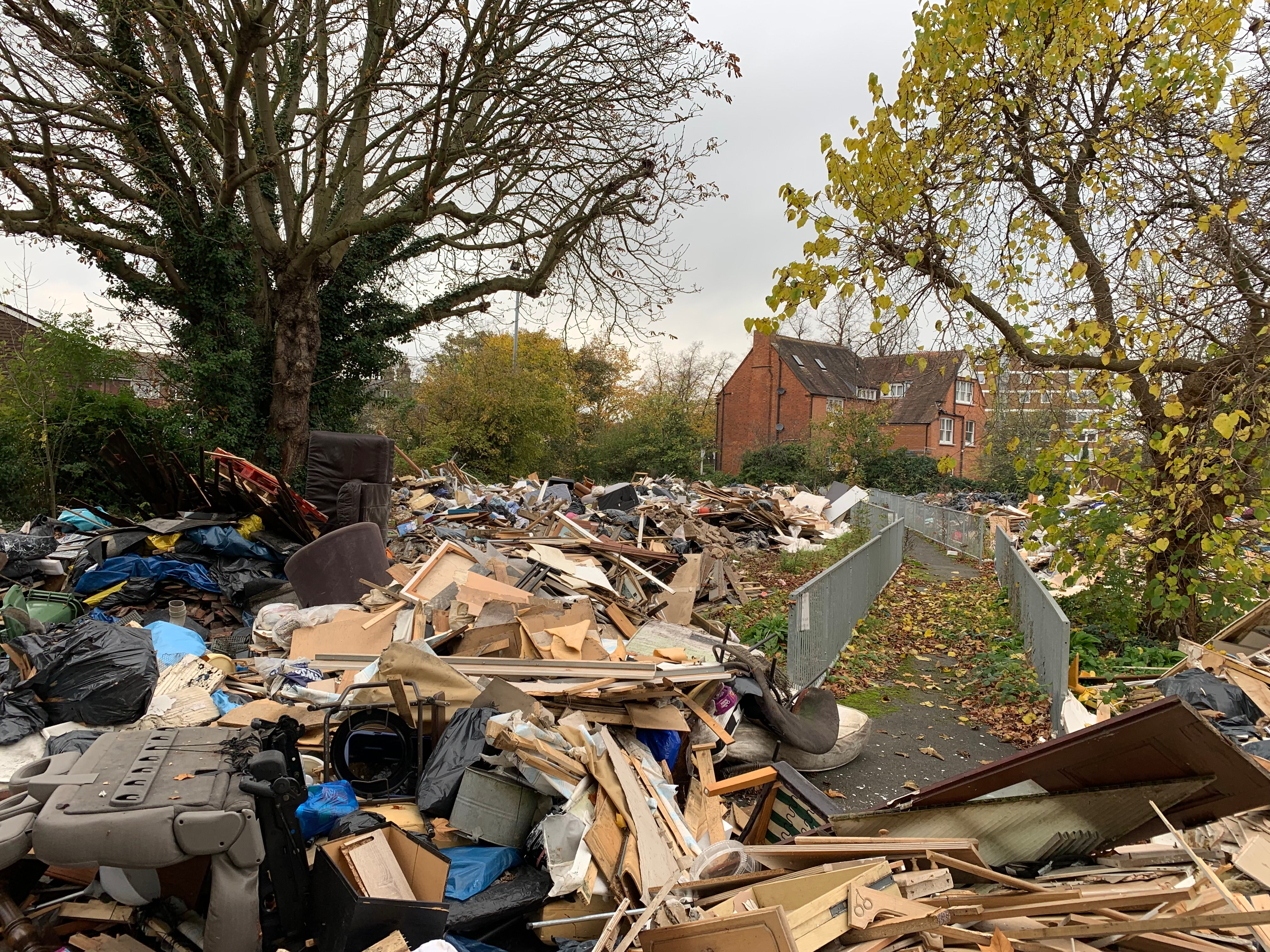 The rubbish came from construction and house clearances