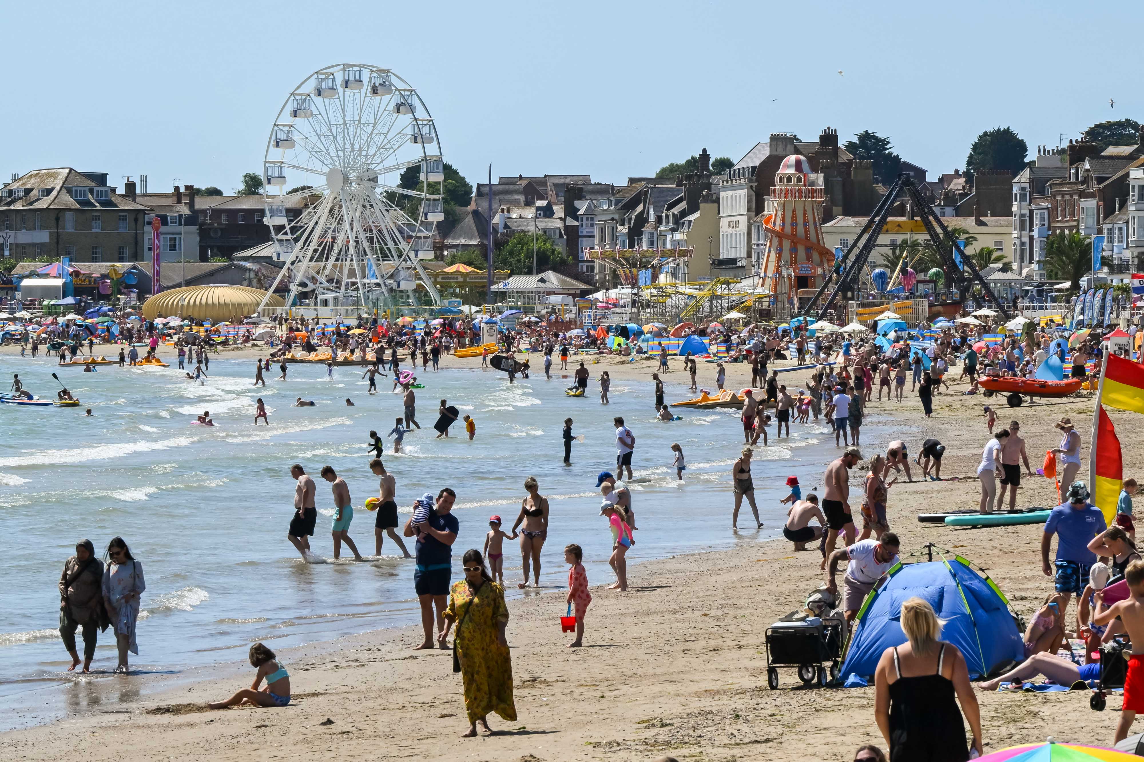 Weymouth beach is a popular destination for adults and children alike