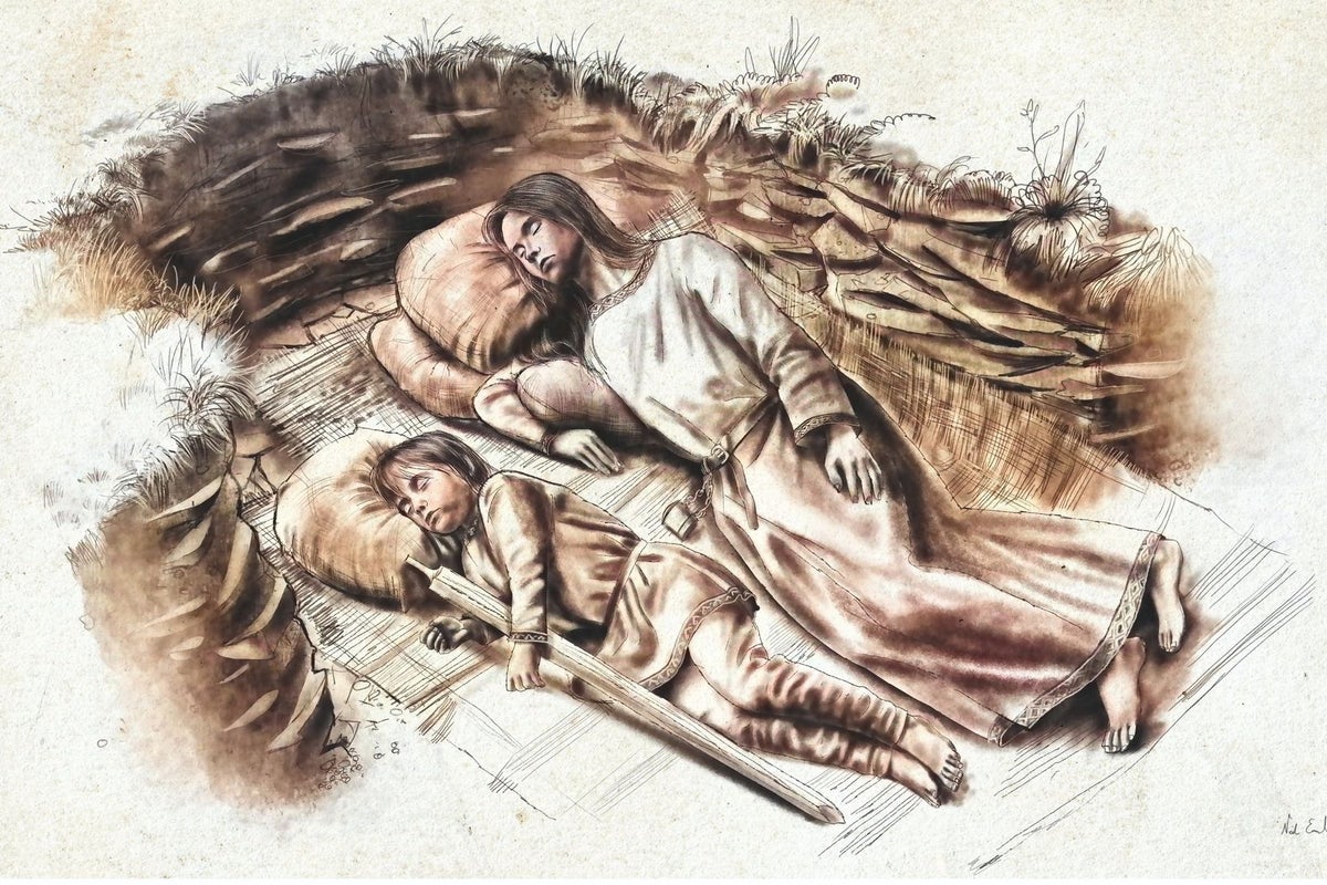 Rare instance of Anglo-Saxon joint siblings’ burial proved by DNA test