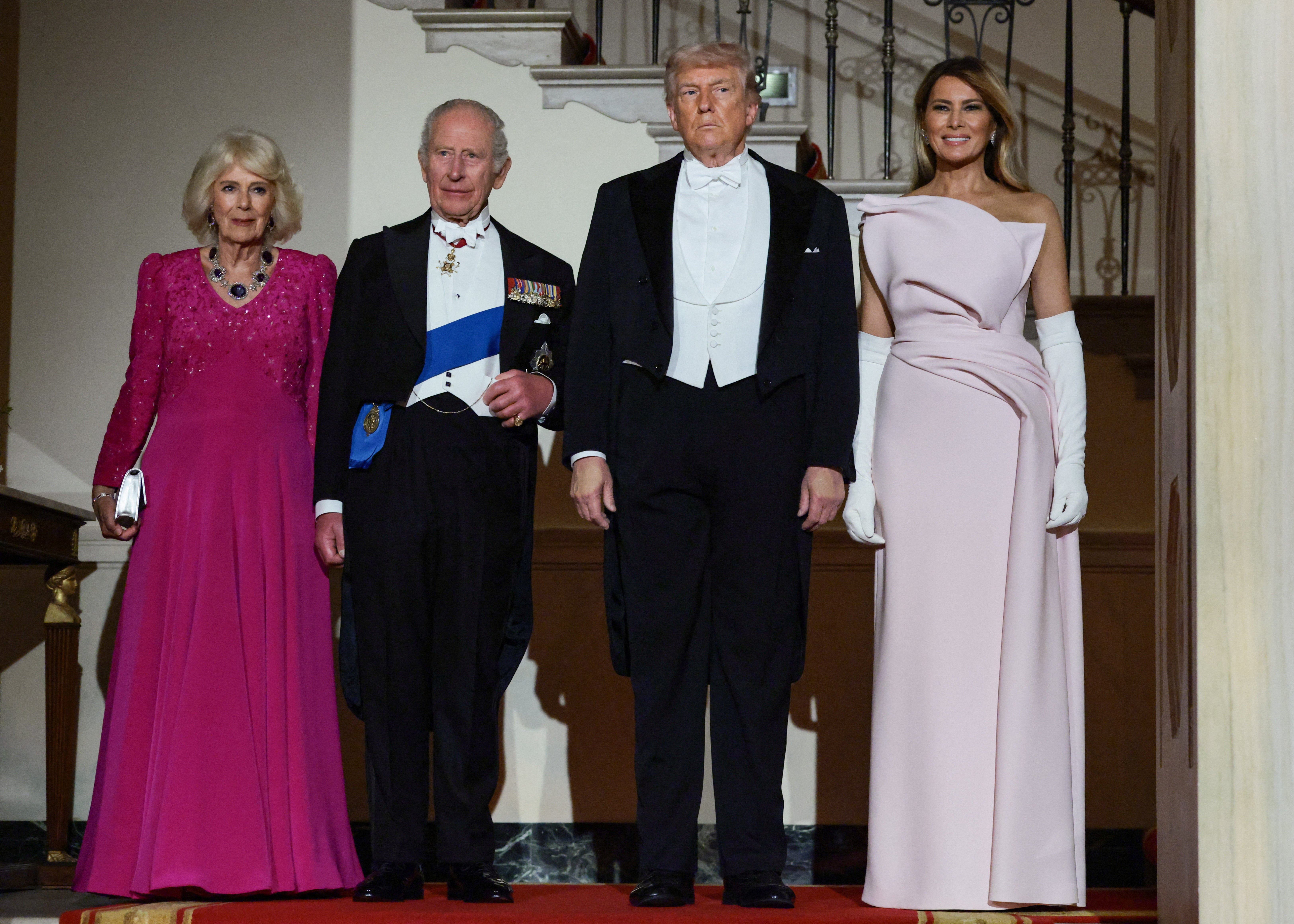 The White House will serve a three-course meal and a dessert made from honey from Melania Trump's beehive at her official dinner with King Charles and Queen Camilla.
