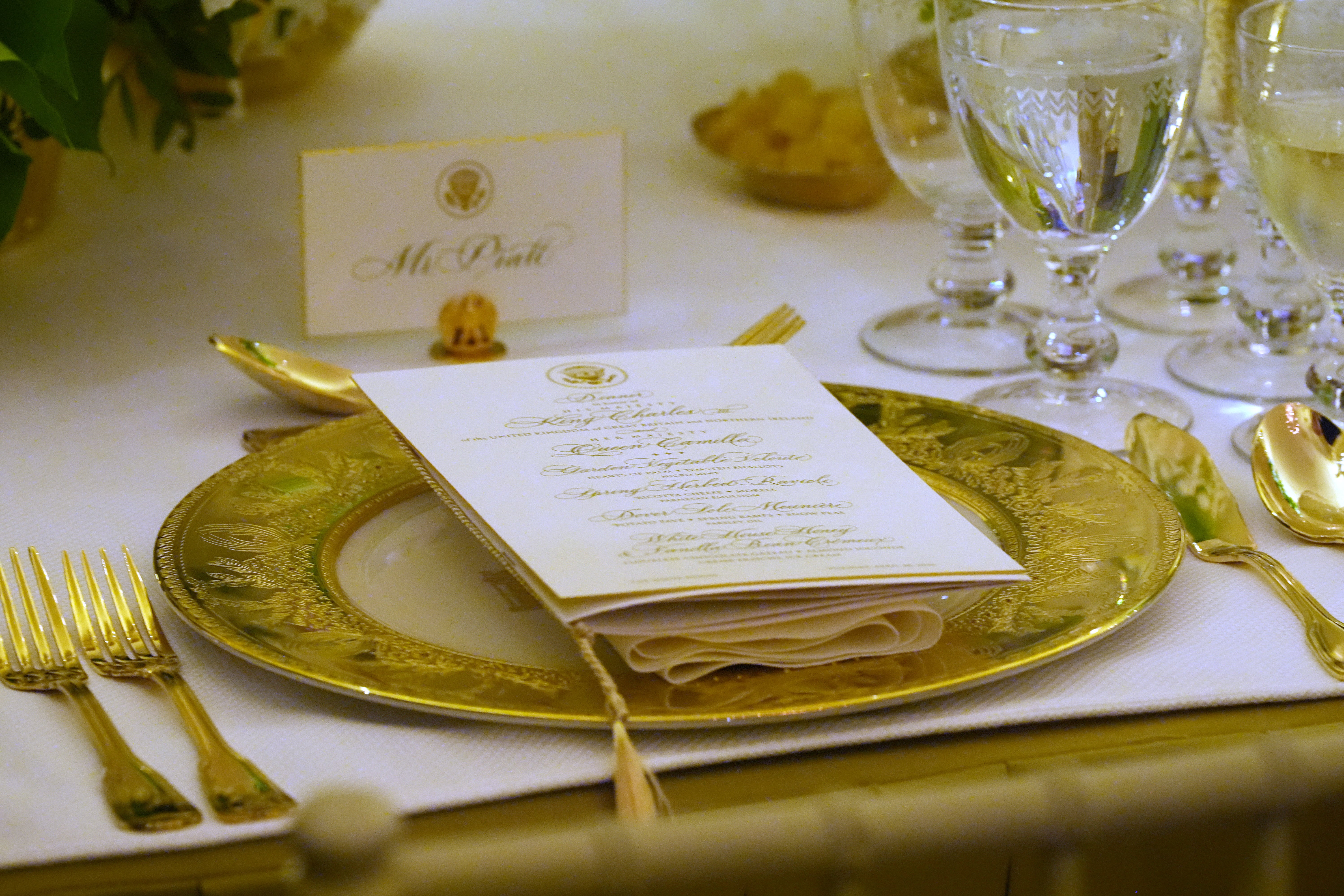 The first lady pulled out all the stops when planning the Tuesday night dinner to honor the special relationship between the U.S. and U.K. as Americans celebrate 250 years of independence