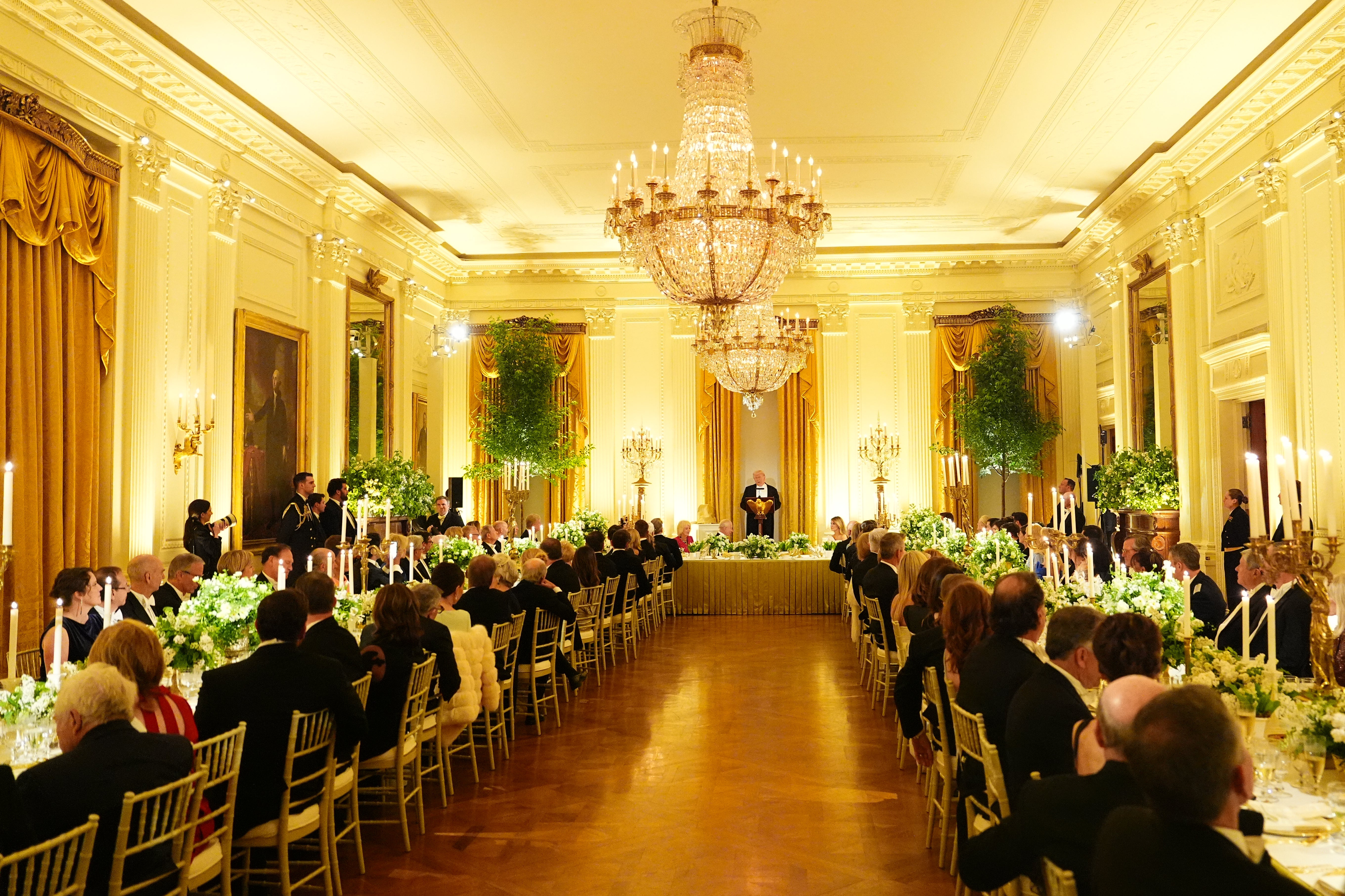 The star-studded guest list for the state dinner includes top executives, Supreme Court justices and several Fox News hosts