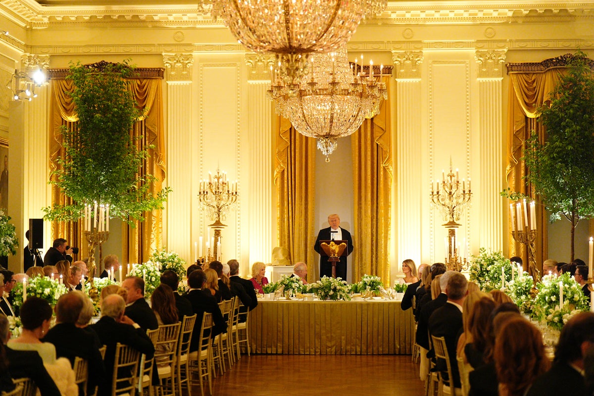 Fox News host and Apple CEO among guests at King’s state dinner