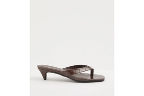 George at Asda brown kitten heel sandals