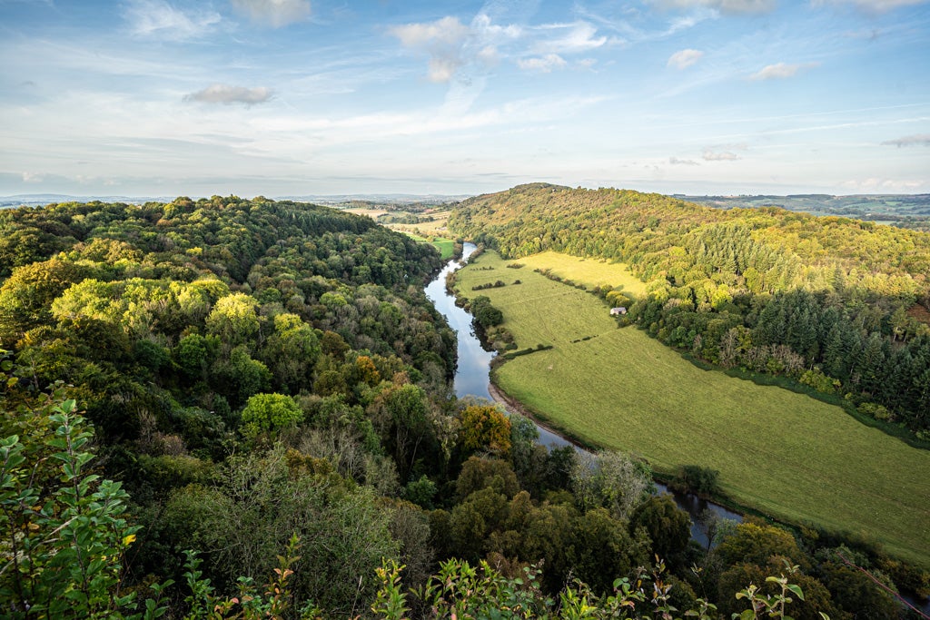 The route repeatedly crossed the River Wye