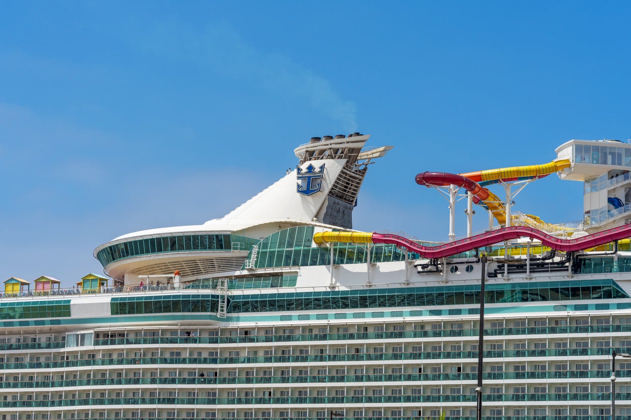 Royal Caribbean’s Category 6 waterpark has six slides for children and adults