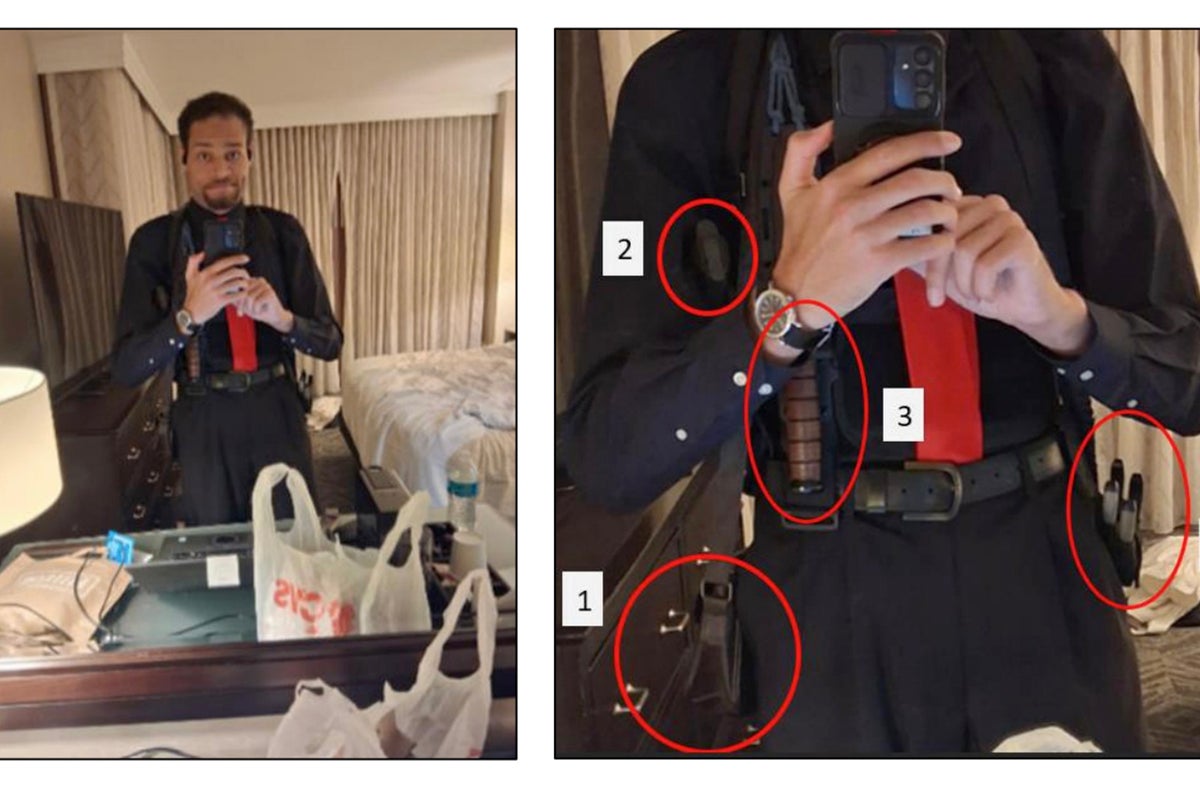 Trump assassination suspect took mirror selfies strapped with weapons before shooting
