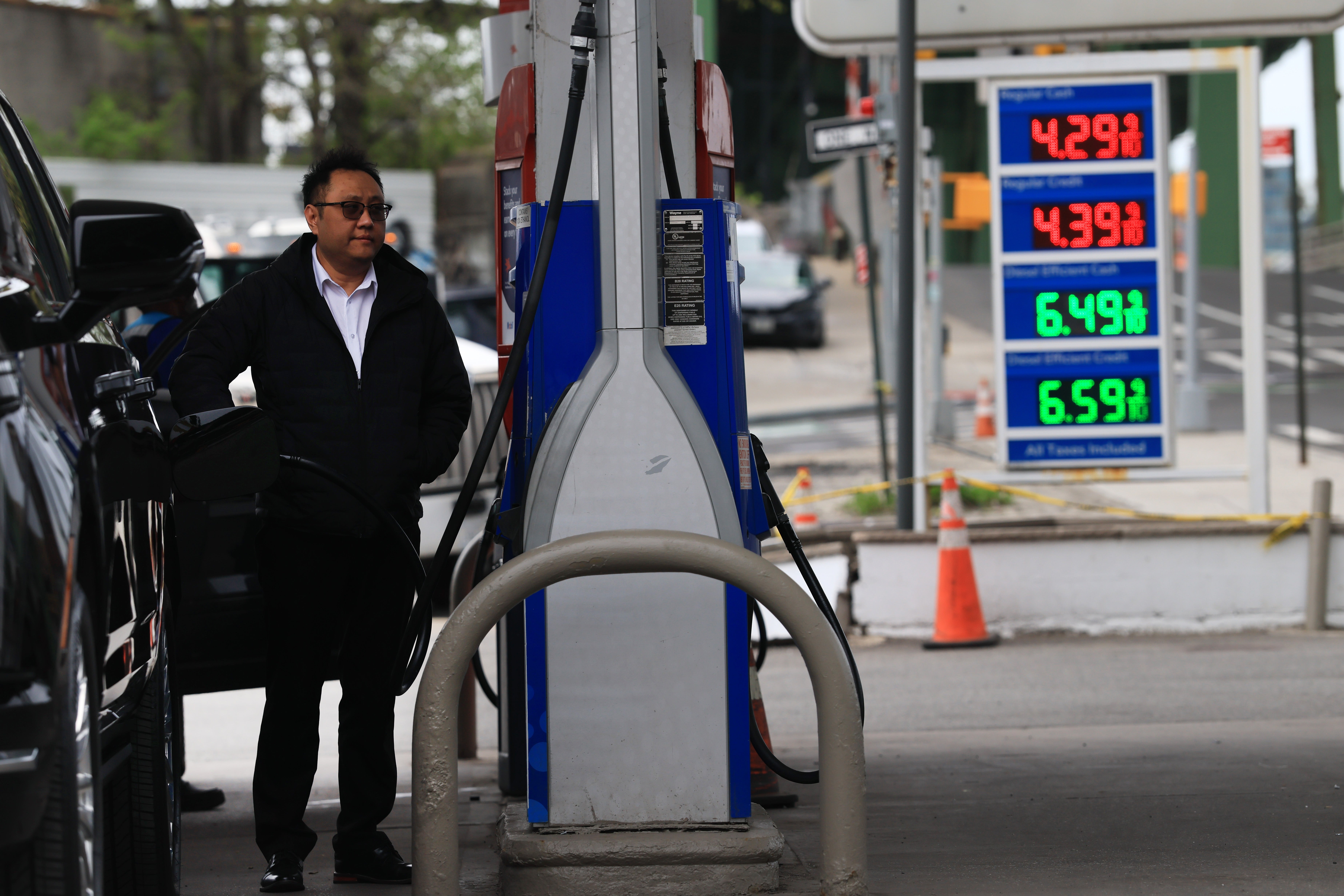 Gas prices have surged to about $4.18 per gallon as peace talks between the U.S. and Iran have stalled