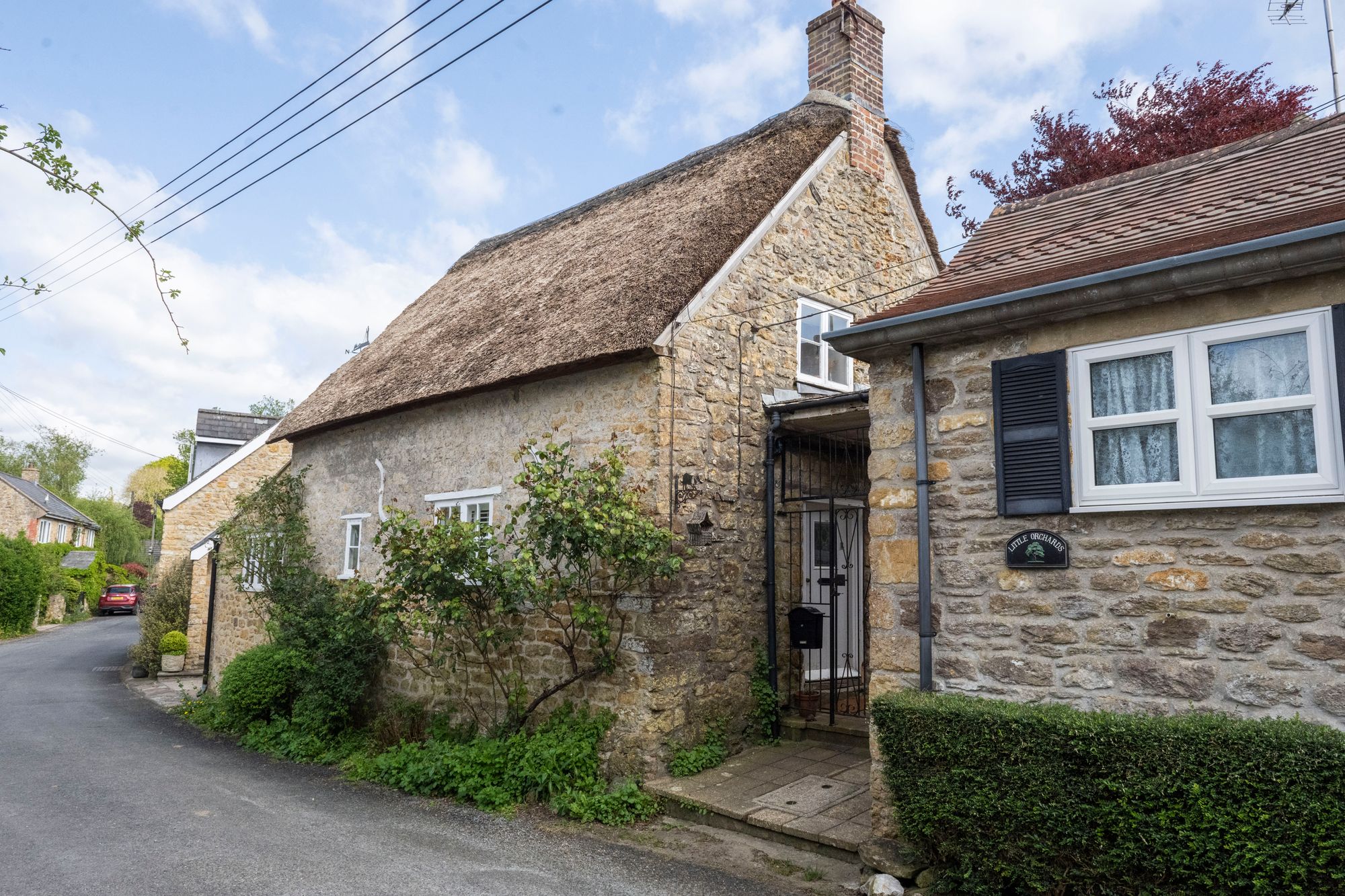 Orchard Cottage, left, belongs to Christopher Wellman's mother-in-law, while Little Orchard, right, is the Priors' holiday home