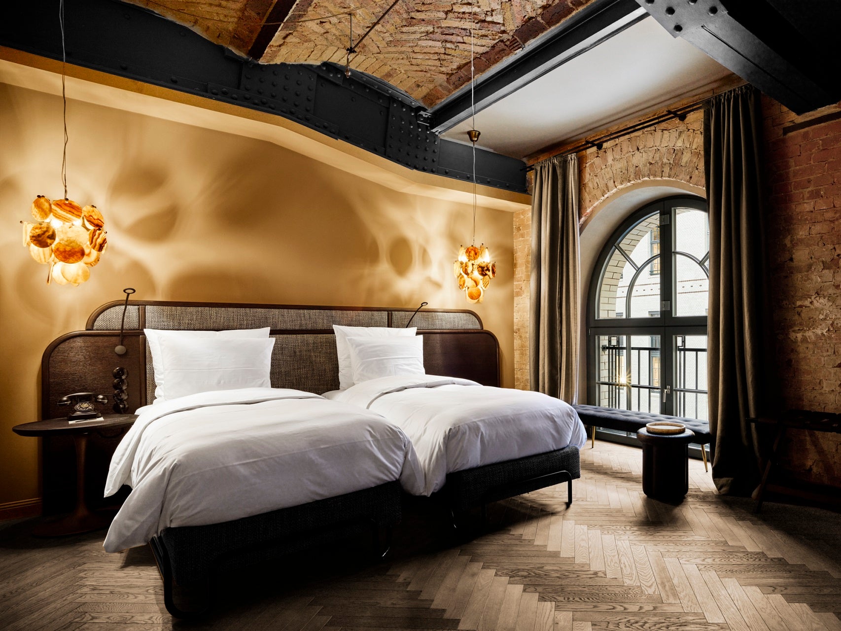 Rooms are decorated with a mix of heritage and modern design details
