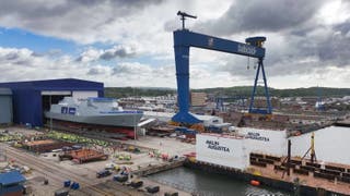 Babcock is tasked with constructing five frigates at its Rosyth facility in Fife .