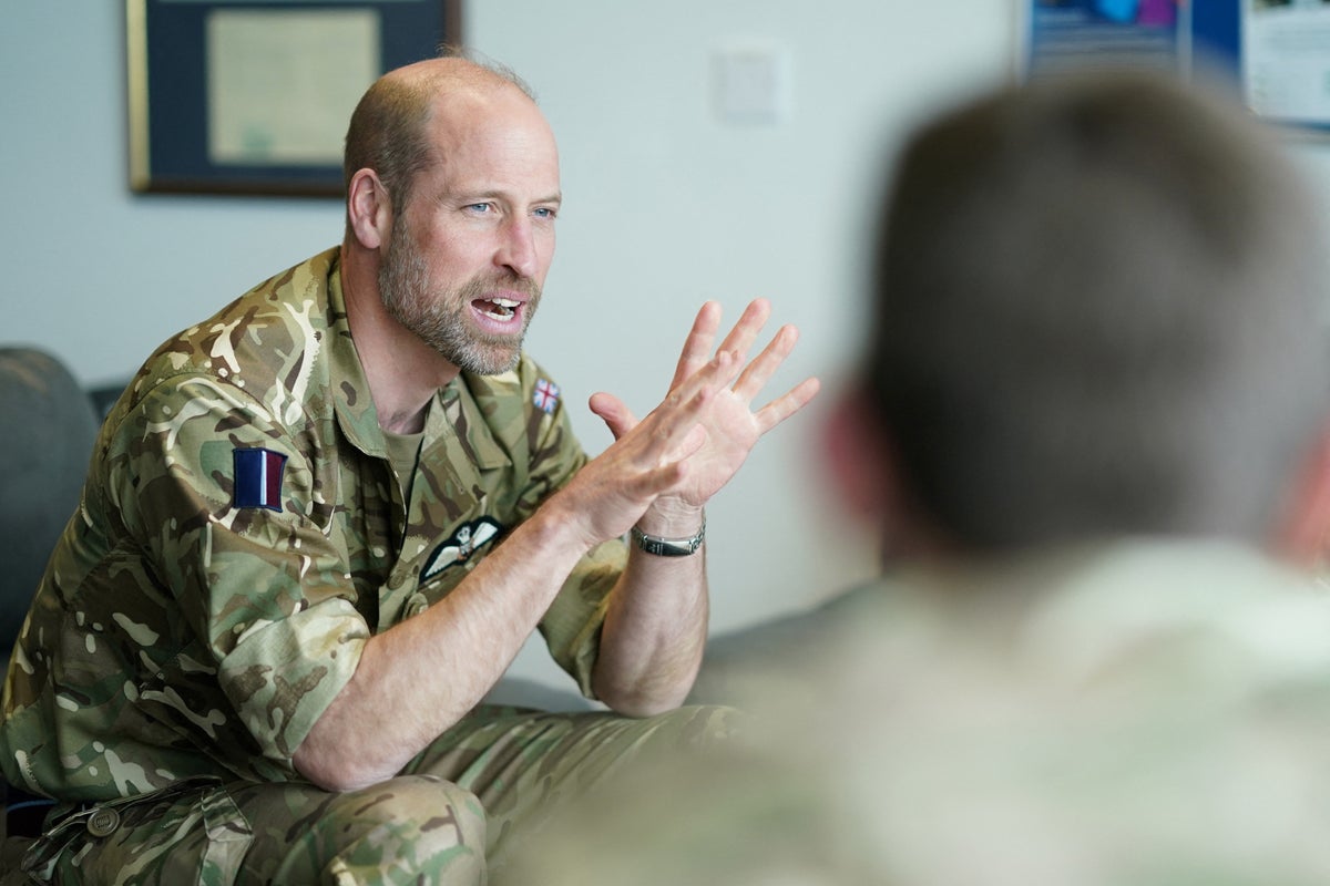 William speaks of ‘fond memories’ on return to RAF airbase where he used to work
