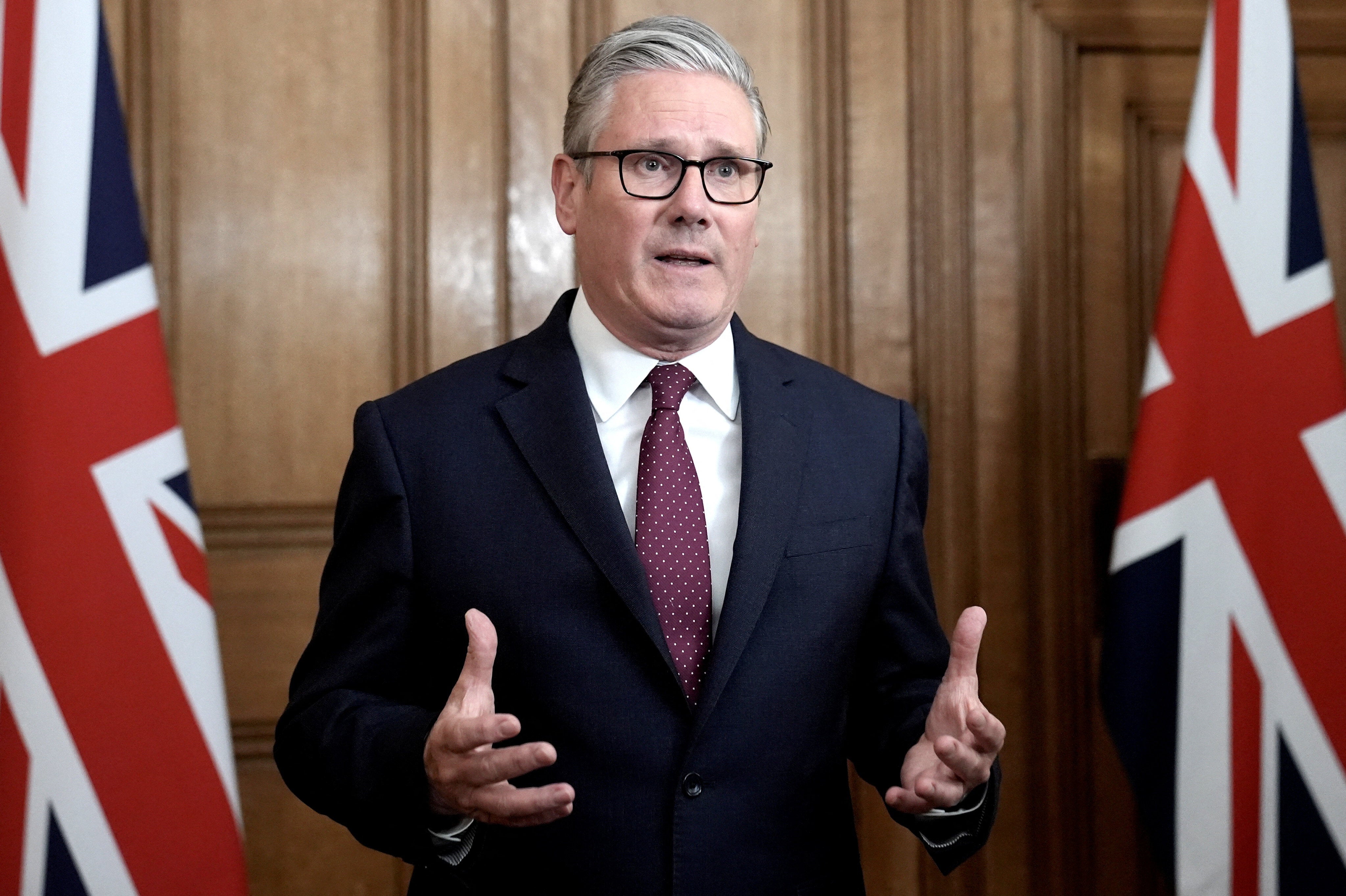 Sir Keir Starmer speaks in Downing Street
