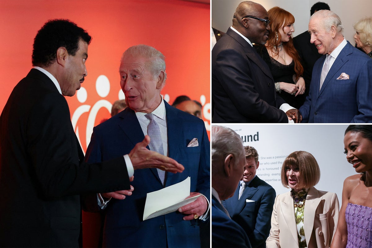 King Charles III jokes with Lionel Richie at star-studded New York gala for his trust's 50th anniversary