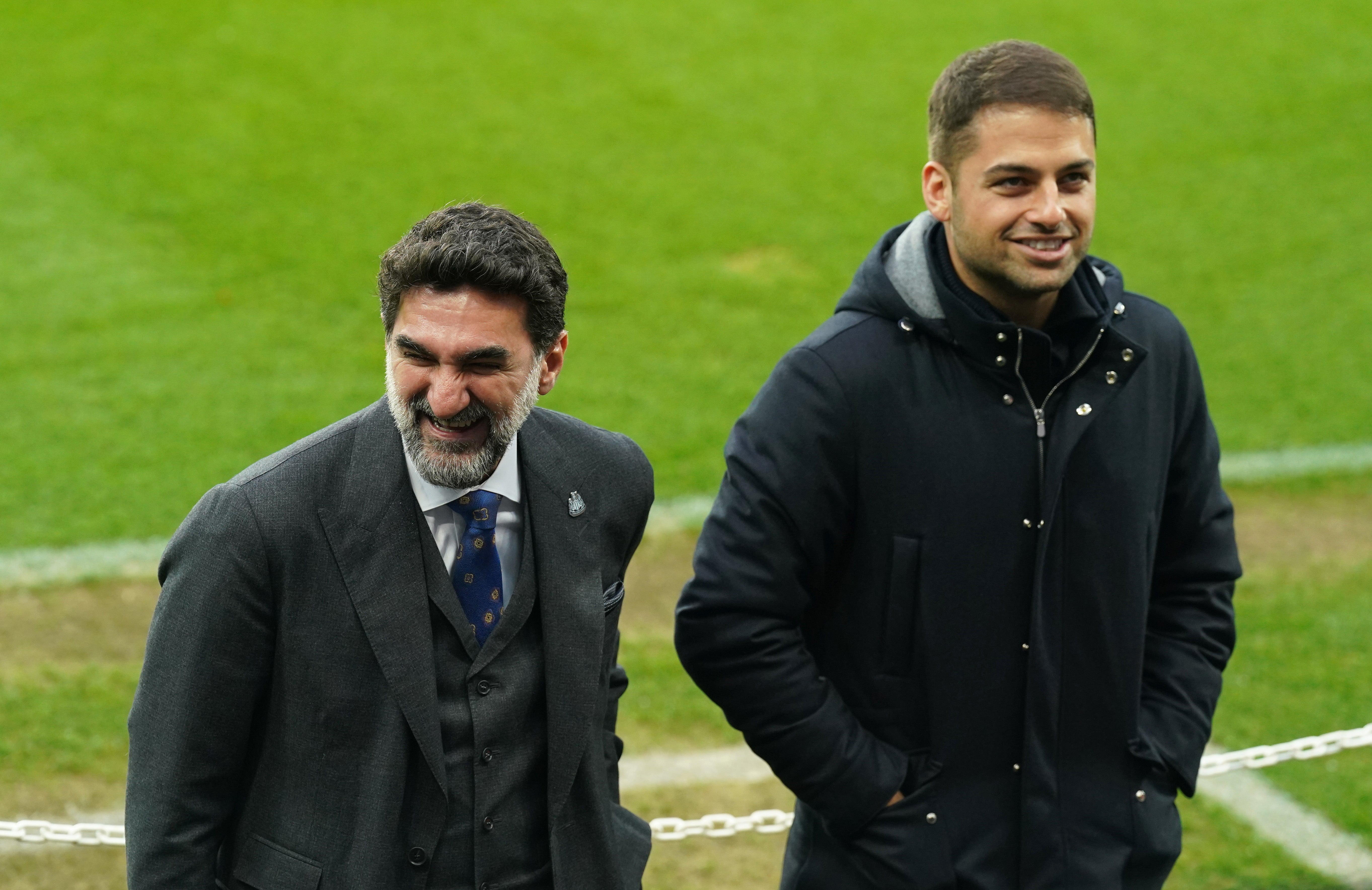 Howe will hold talks with Yasir Al-Rumayyan (left) and Jamie Reuben (right)