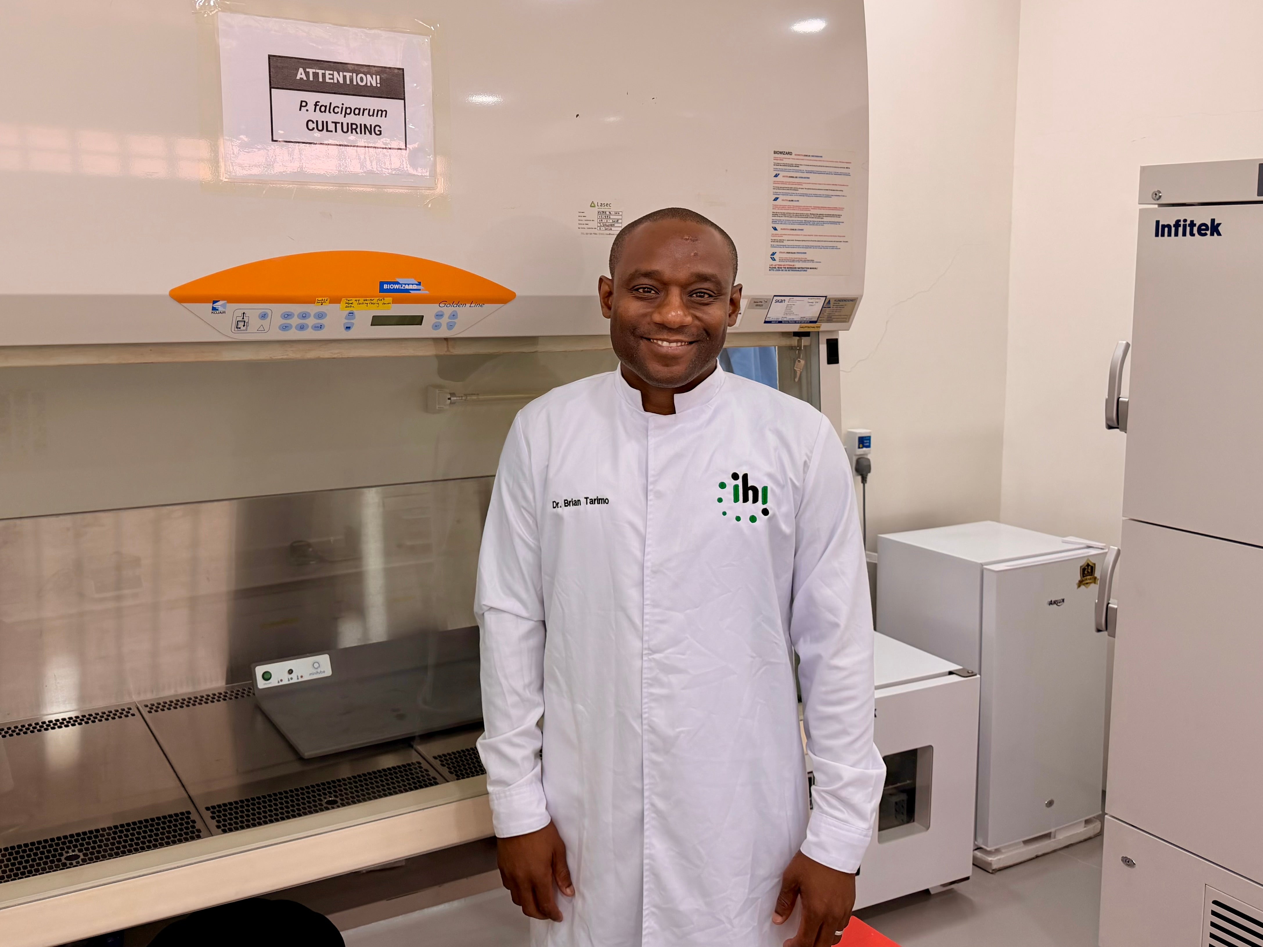 Dr Brian Tarimo, a Tanzanian research scientist on the Transmission Zero genetic engineering project, who studied at Glasgow University and the Liverpool School of Tropical Medicine