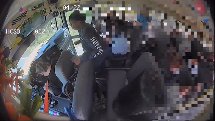 Middle school students successfully stop moving bus after driver loses consciousness