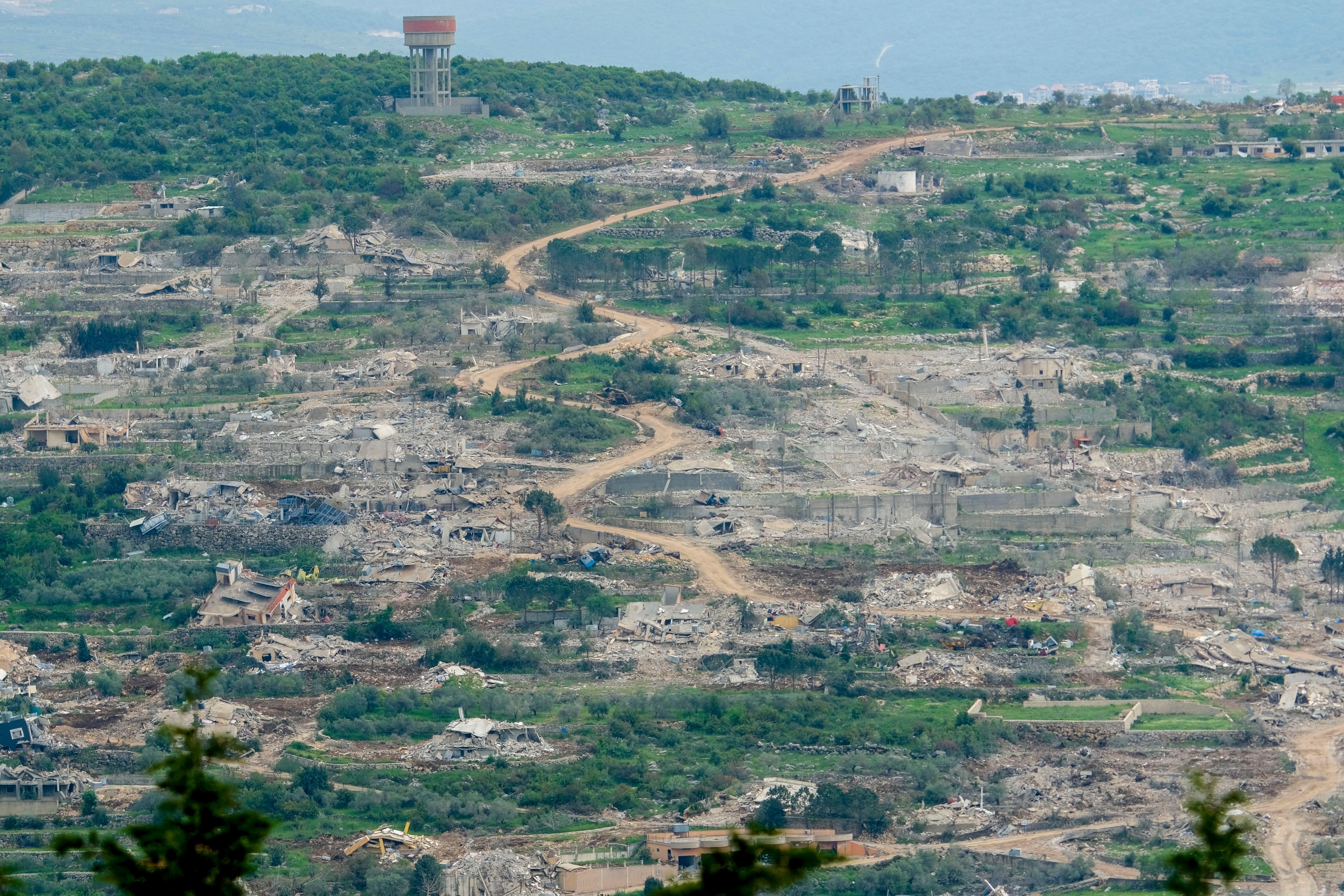 Beit Lif in southern Lebanon has been heavily damaged by Israeli bombardment