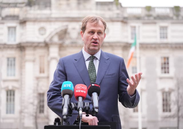 Justice Minister Jim O’Callaghan (Niall Carson/PA)