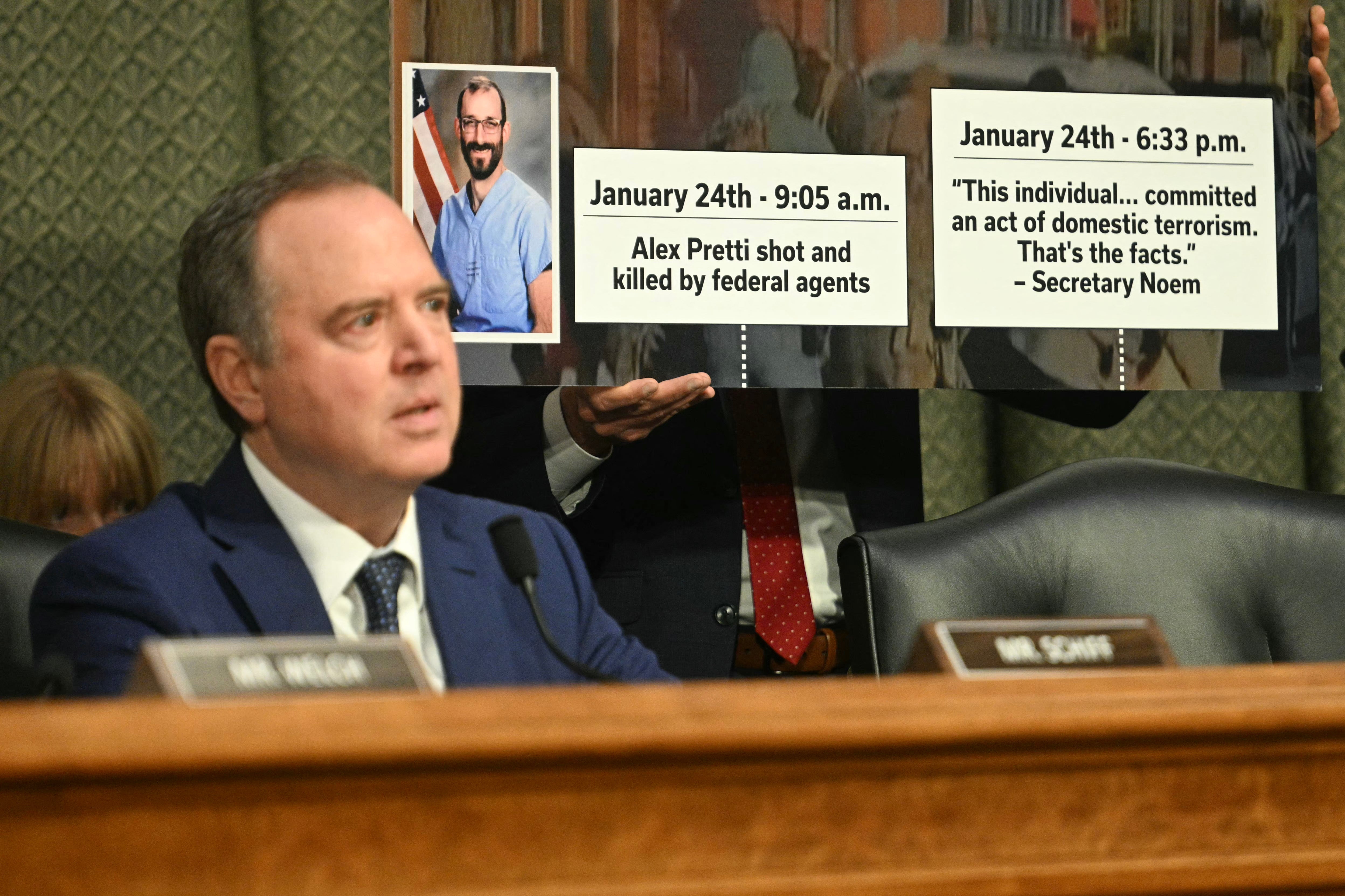 Democrats demanded Congress include language to add more regulations to immigration enforcement after two US citizens were fatally shot by federal agents earlier this year