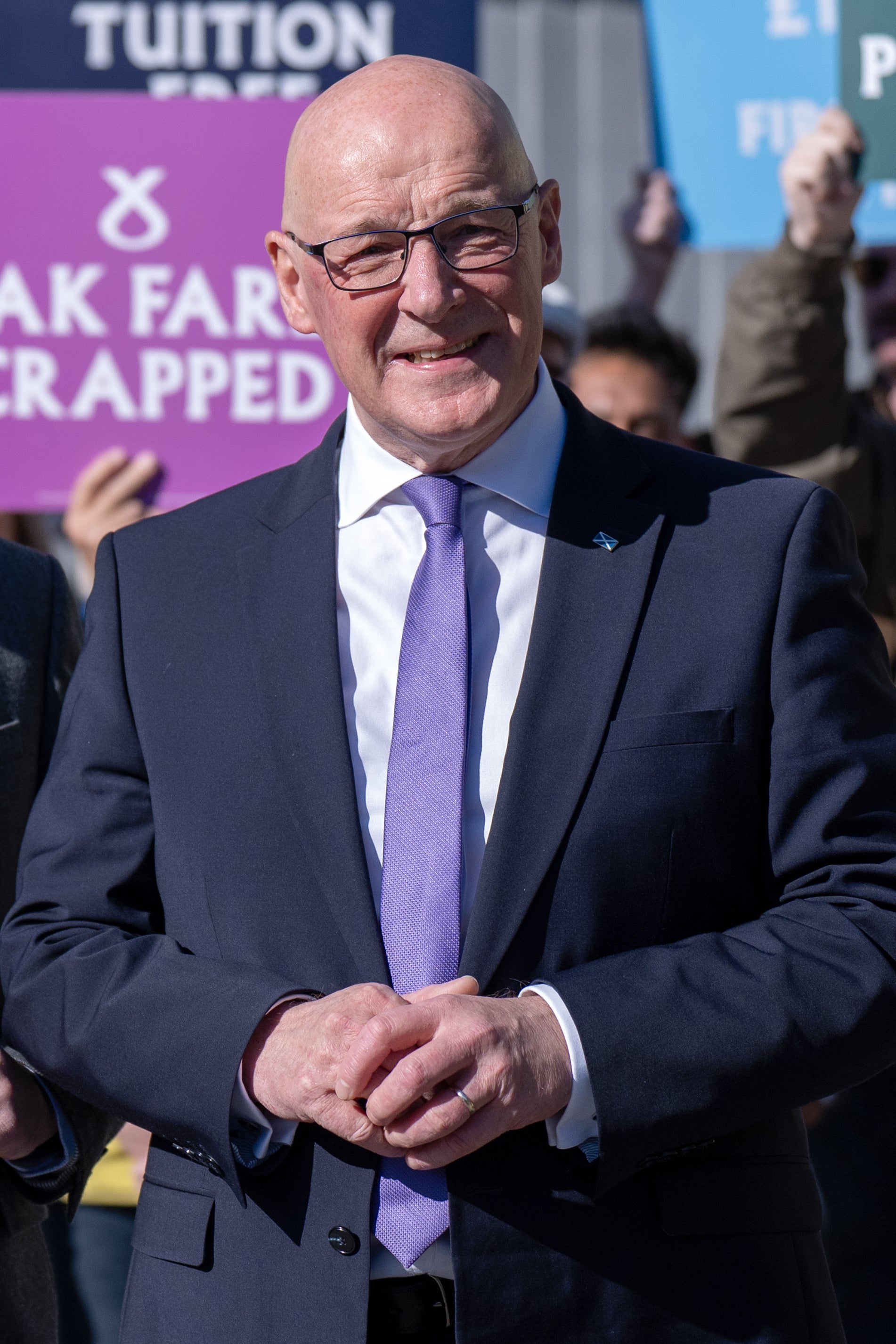 John Swinney welcomed the tariffs decision (Jane Barlow/PA)