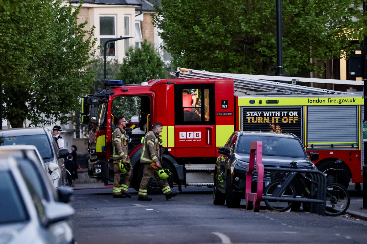Investigation launched after fire breaks out at property close to London synagogue