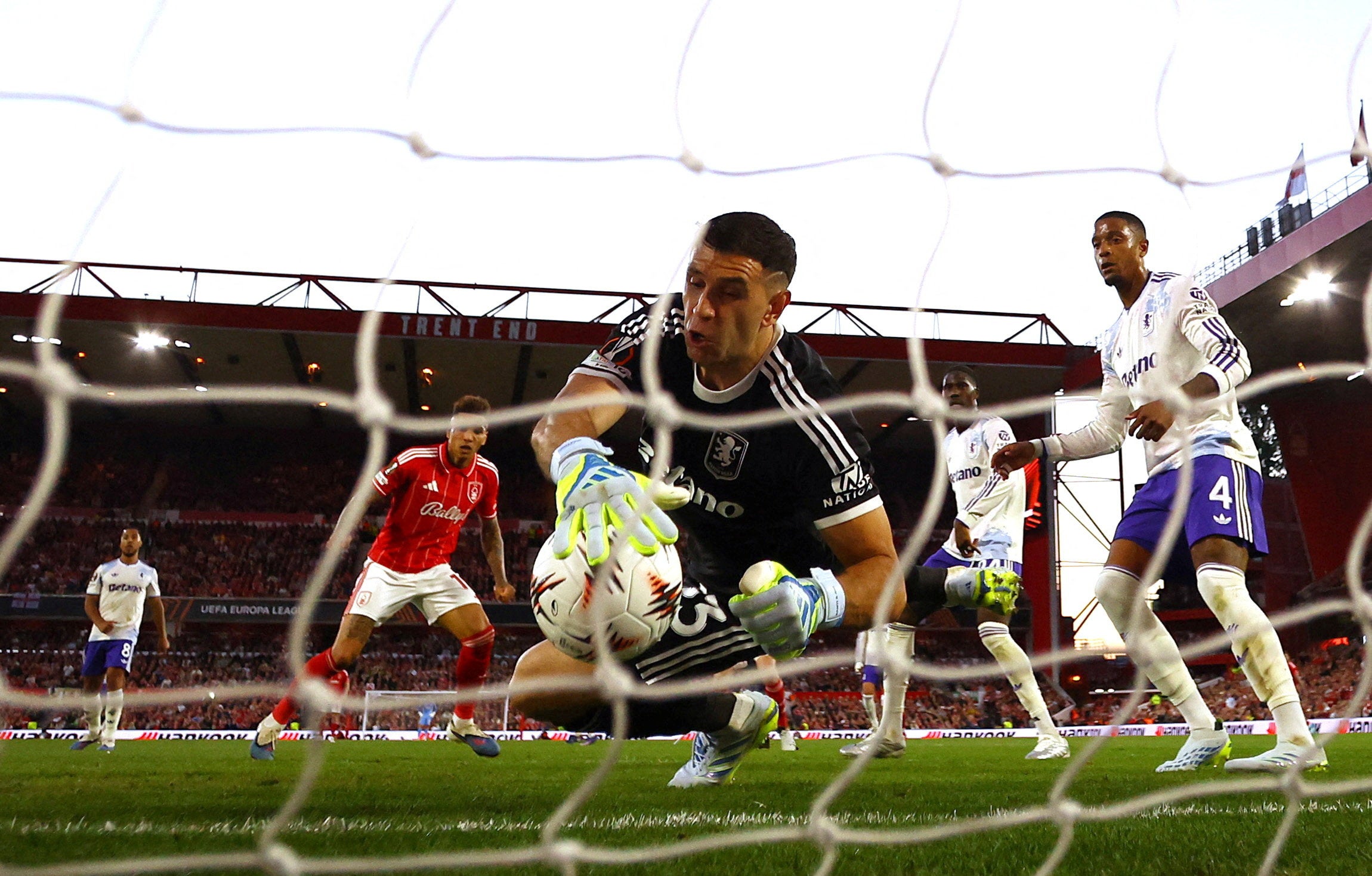 Martinez made a superb goal-line save to deny Jesus
