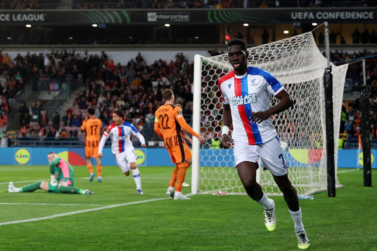 Ismaila Sarr makes history as Crystal Palace put one foot in Conference League final
