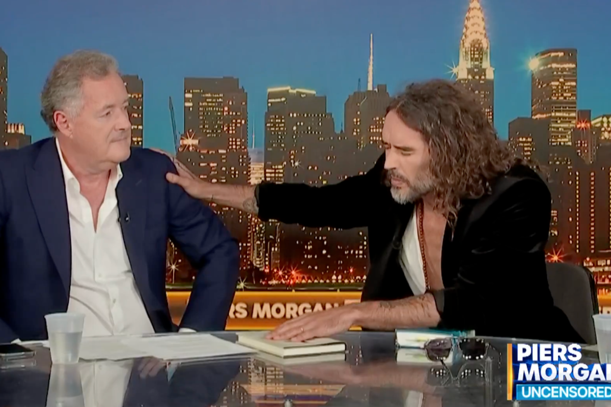 Piers Morgan says he was surprised by ‘inappropriately tactile’ Russell Brand