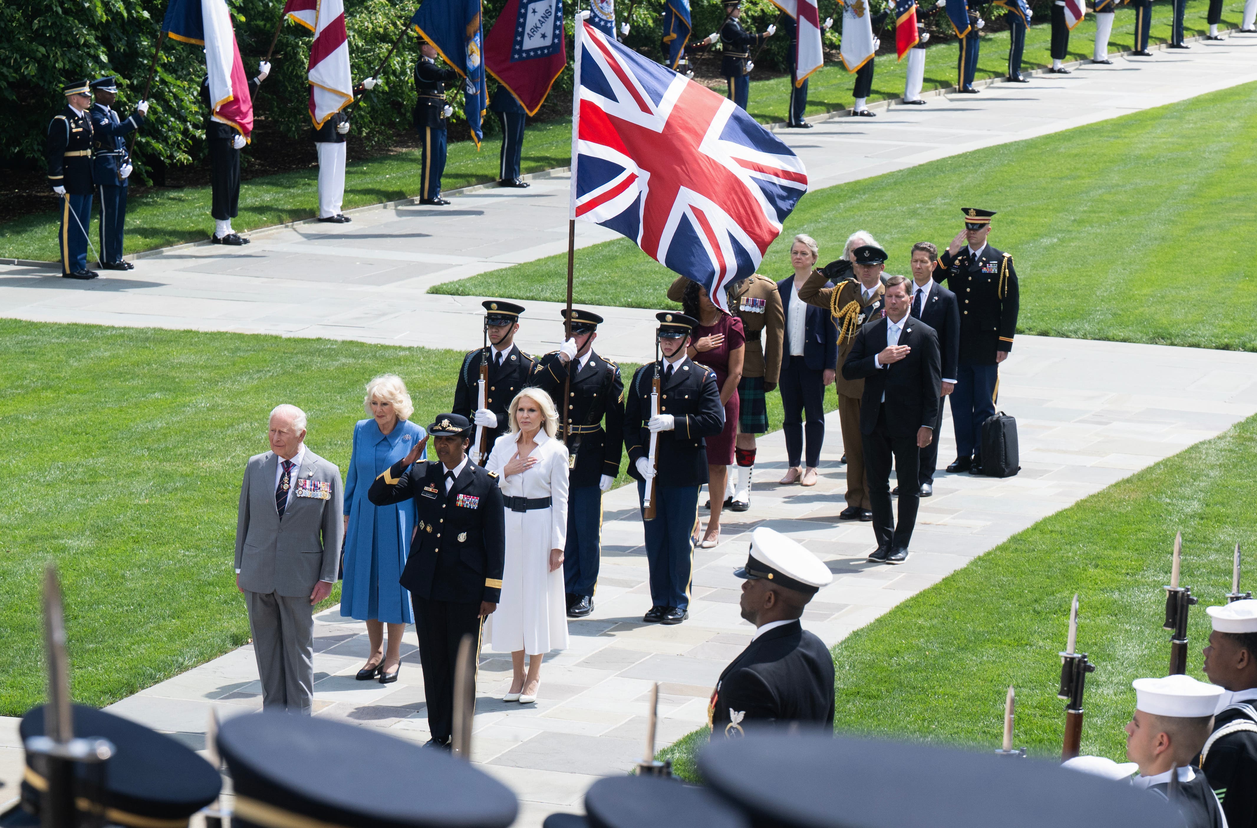 Union Jack Flown Upside Down at Arlington Ceremony for King Charles III — image 2