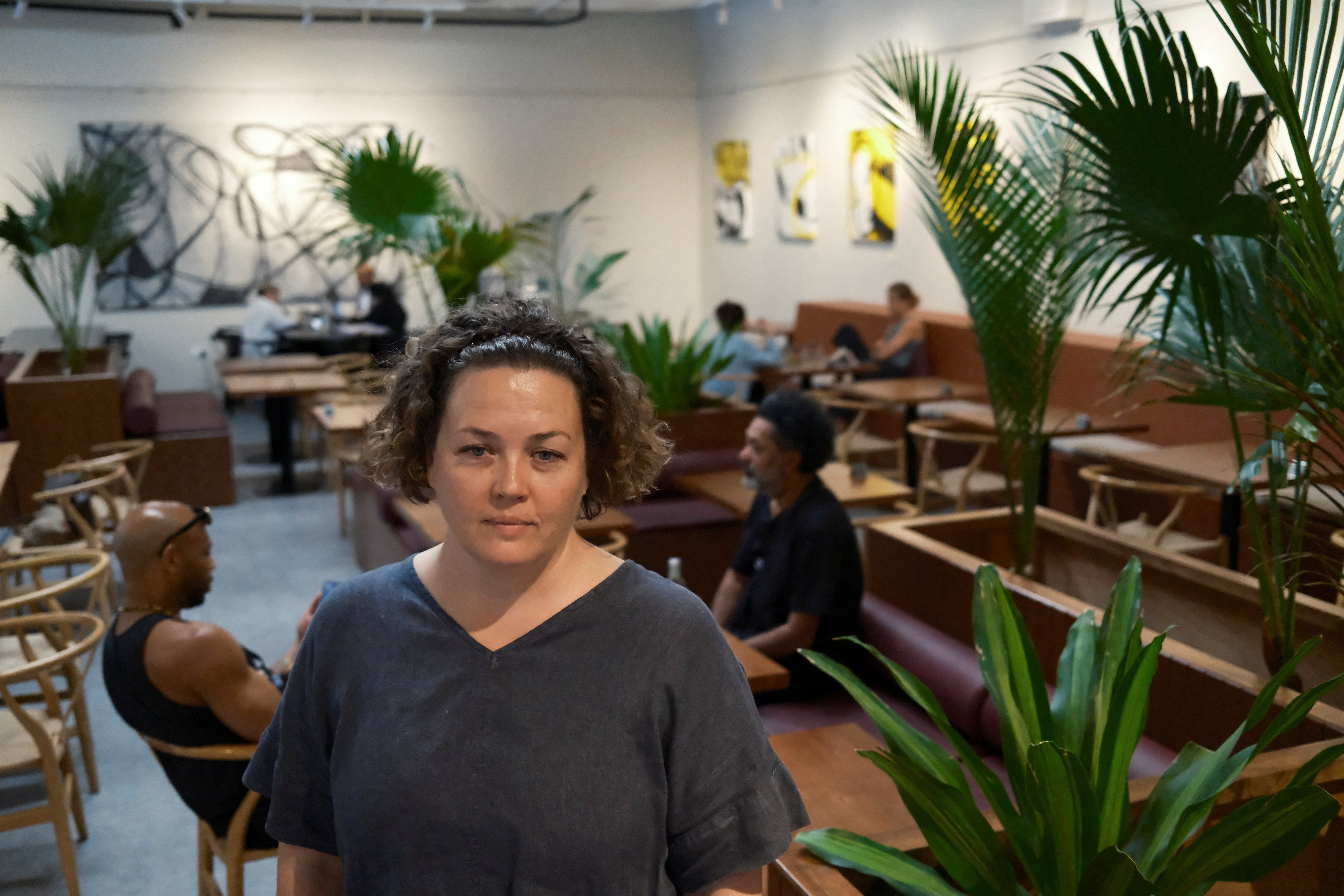 Chef and co-founder of Lila Molino restaurant, Shaw Lash, poses for a picture, in Dubai, United Arab Emirates, April 28, 2026