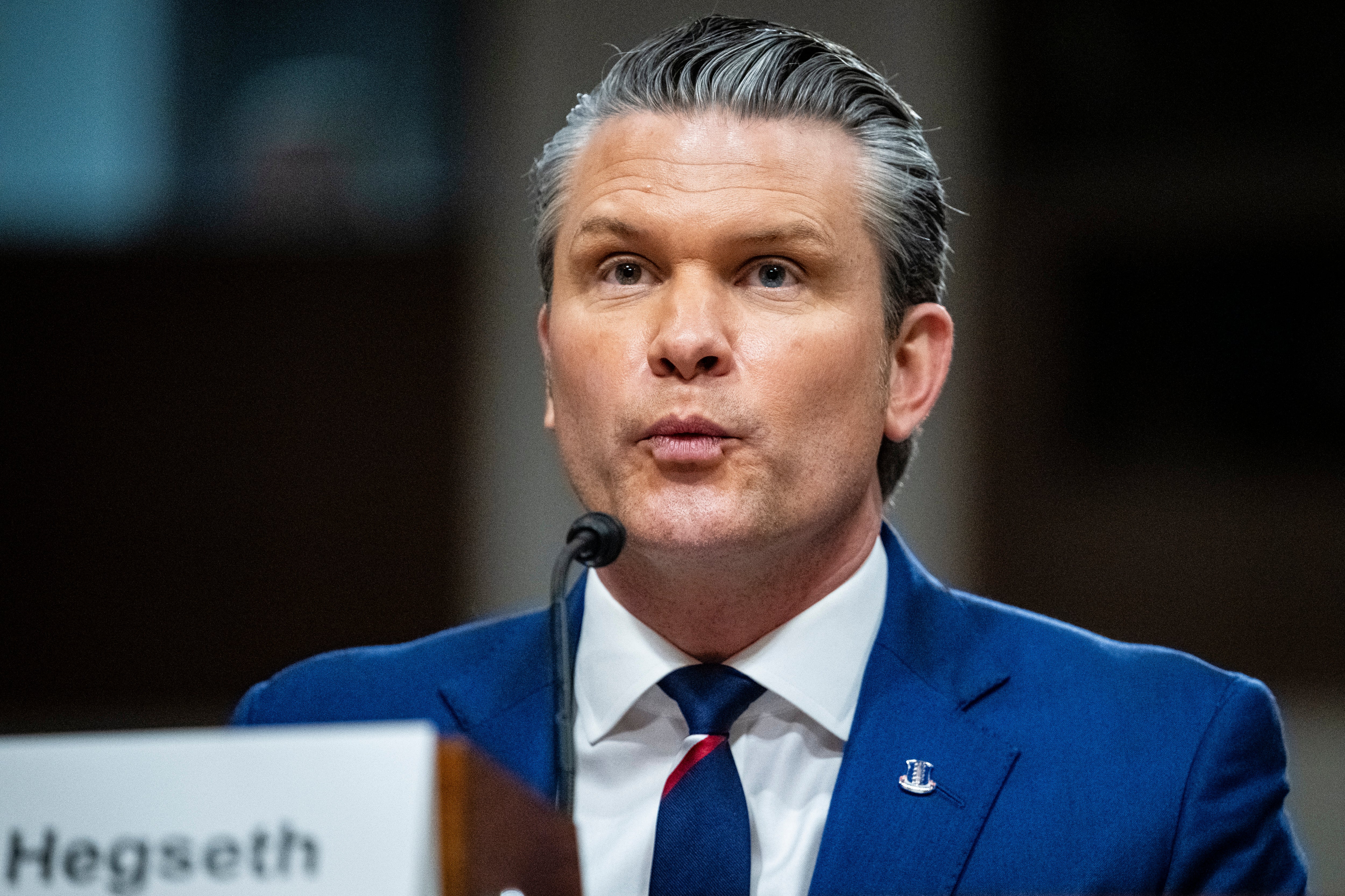 The debate was sparked by Defense Secretary Pete Hegseth claiming that he had spoken to Americans who were 'grateful' for President Trump taking on Iran