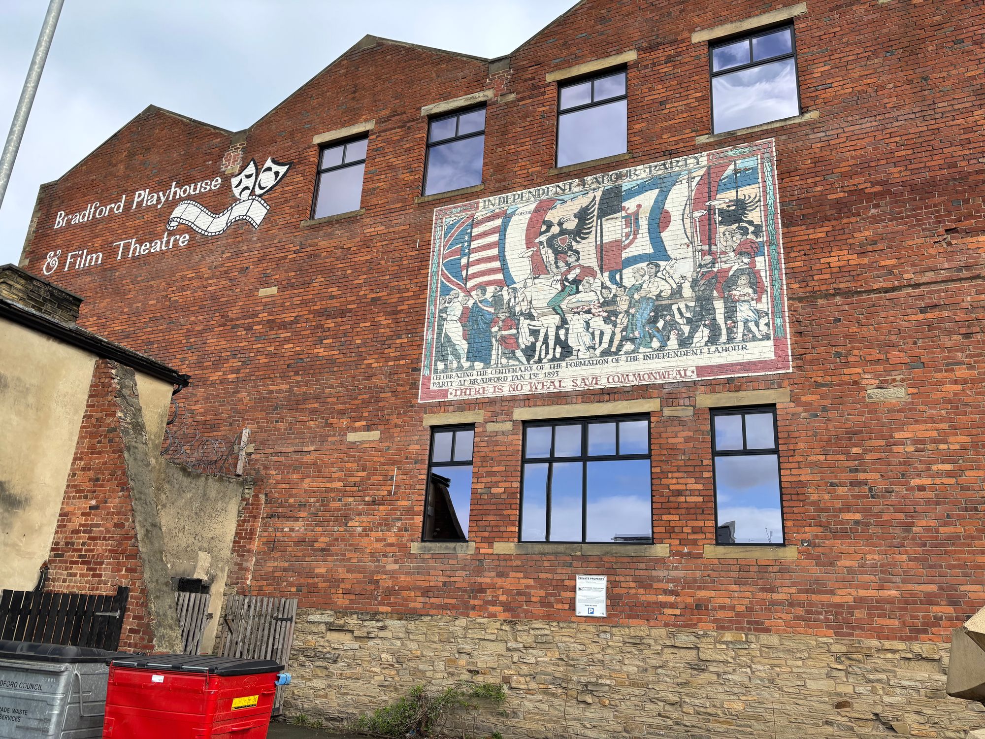 A mural celebrating the centenary of the Independent Labour Party in Bradford