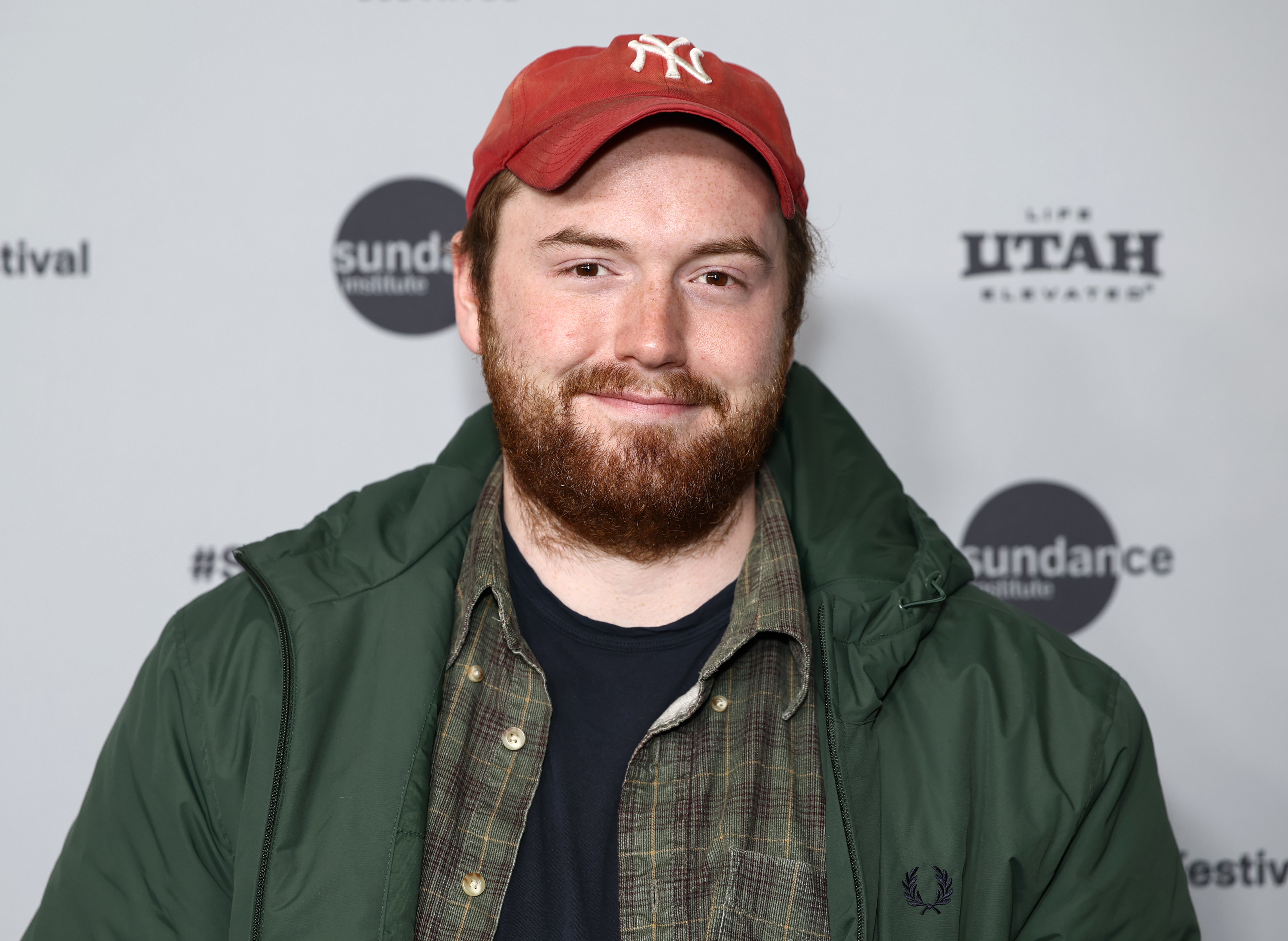 Cooper Hoffman promoting his latest movie at Sundance in January